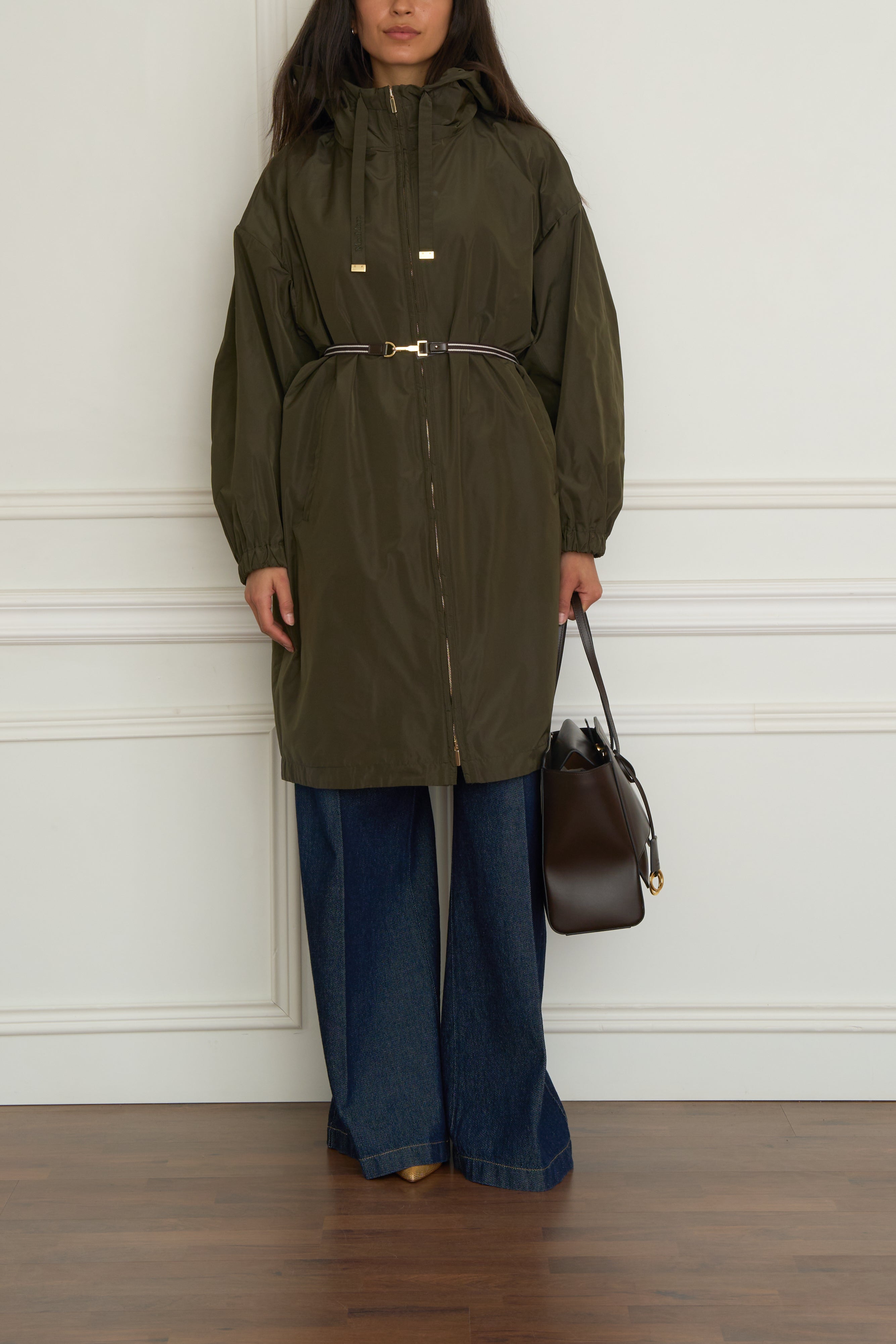 Regenmantel in grün