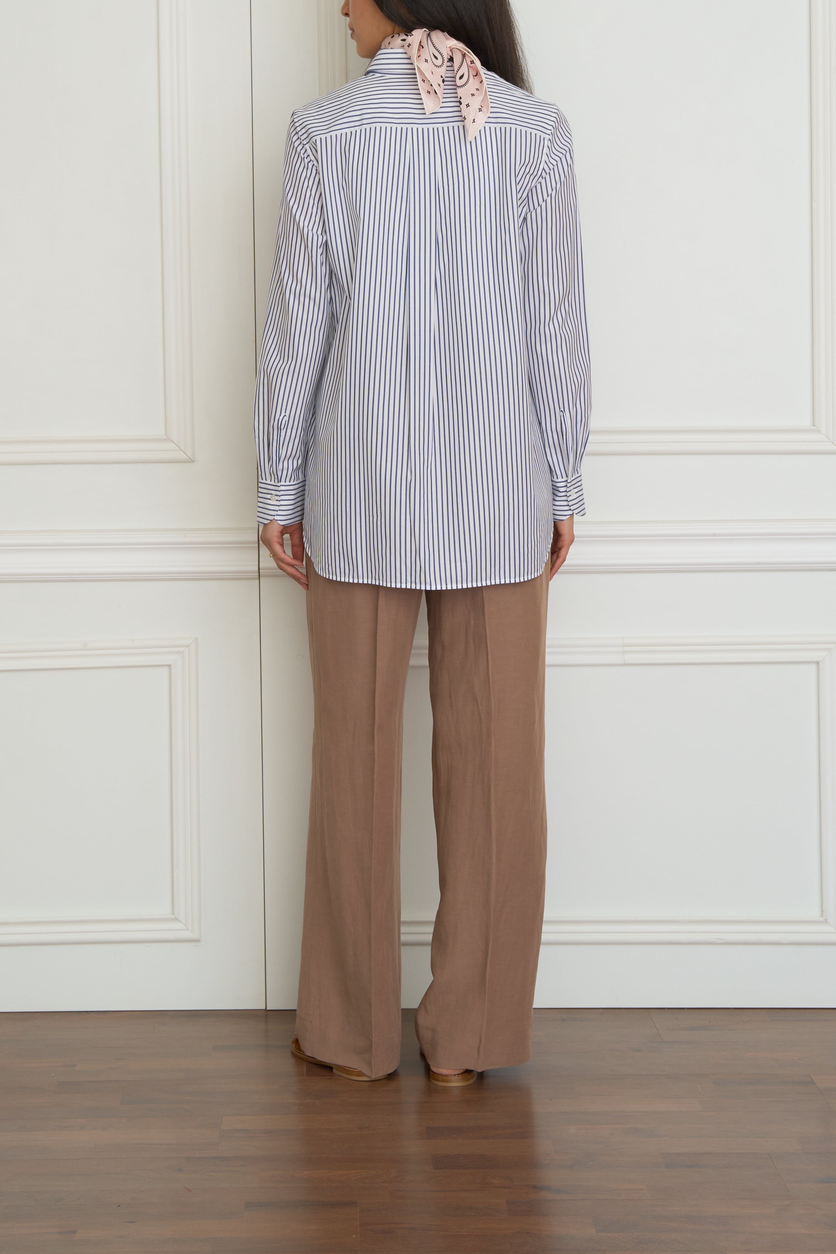 Gestreifte Bluse in blau