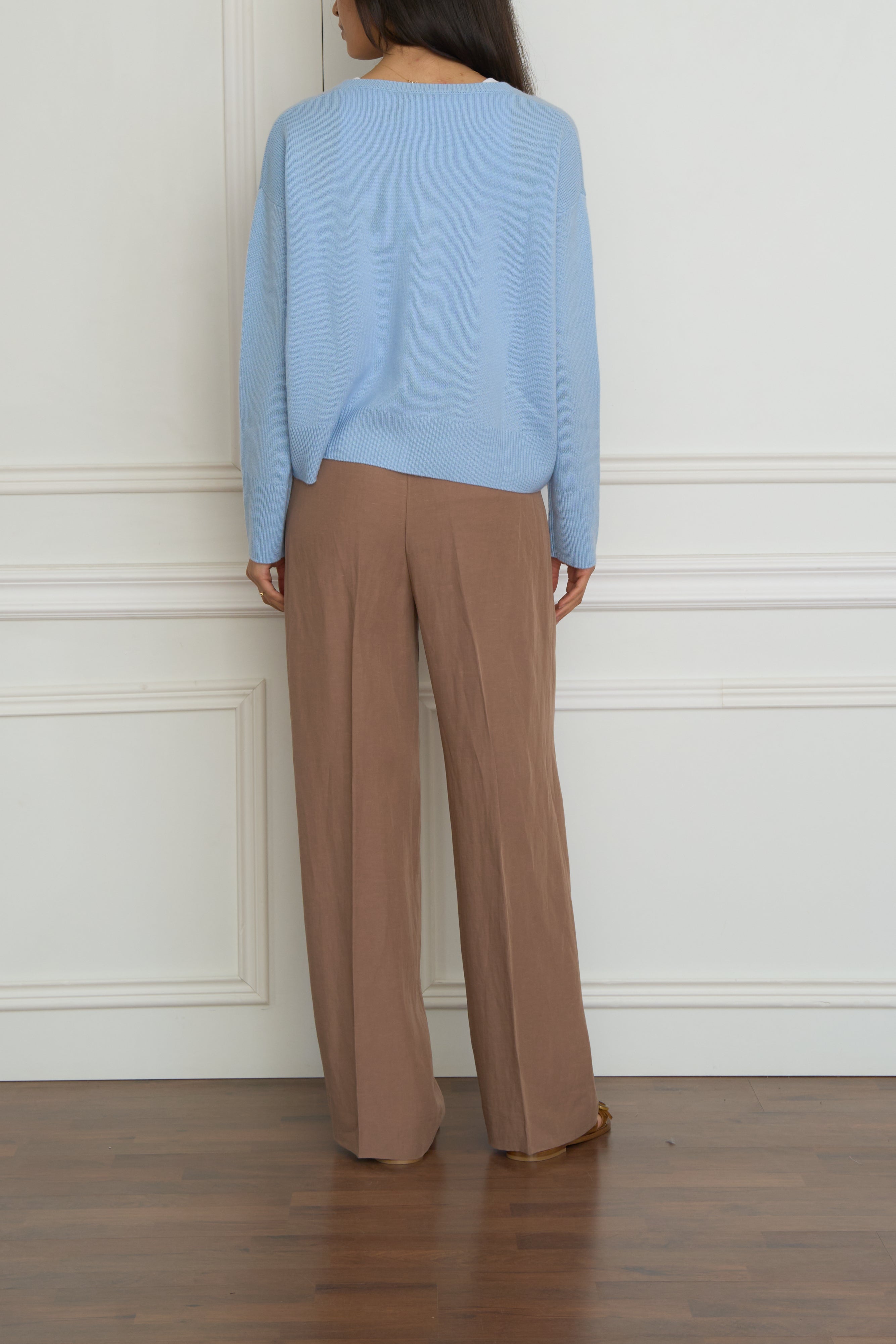 Kaschmir Pullover in hellblau