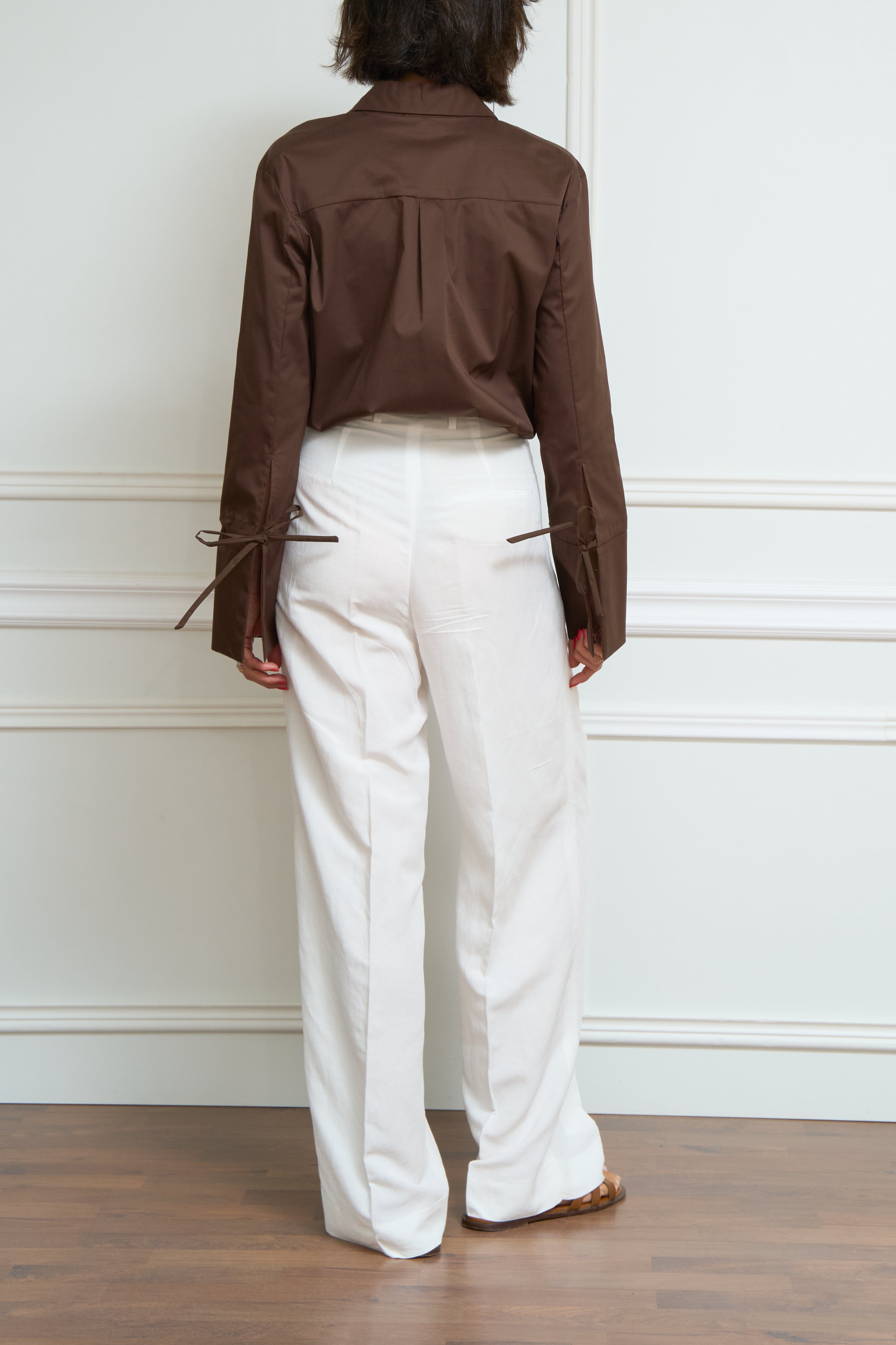 Bluse in braun