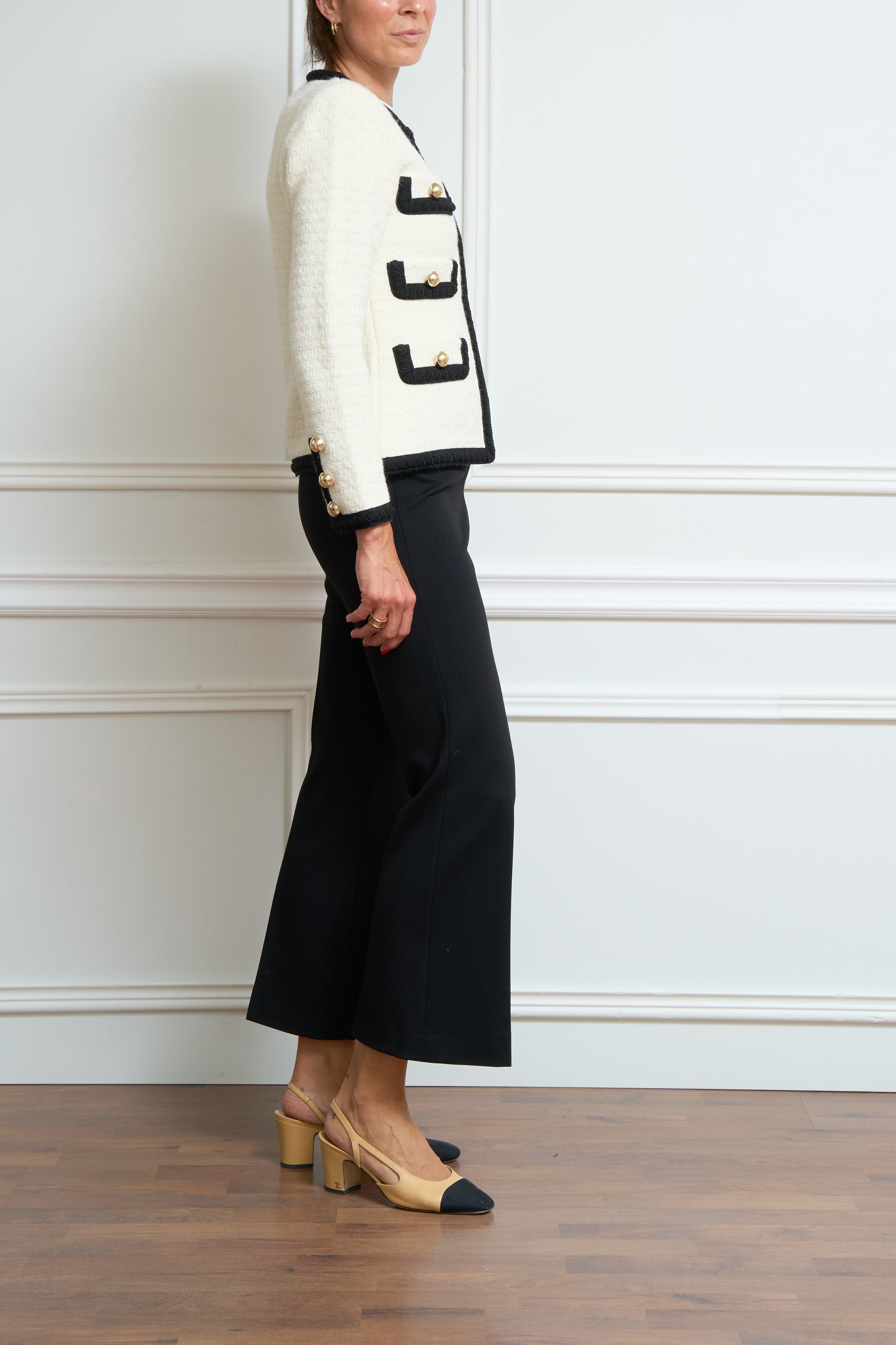 Tweed-Blazer in creme