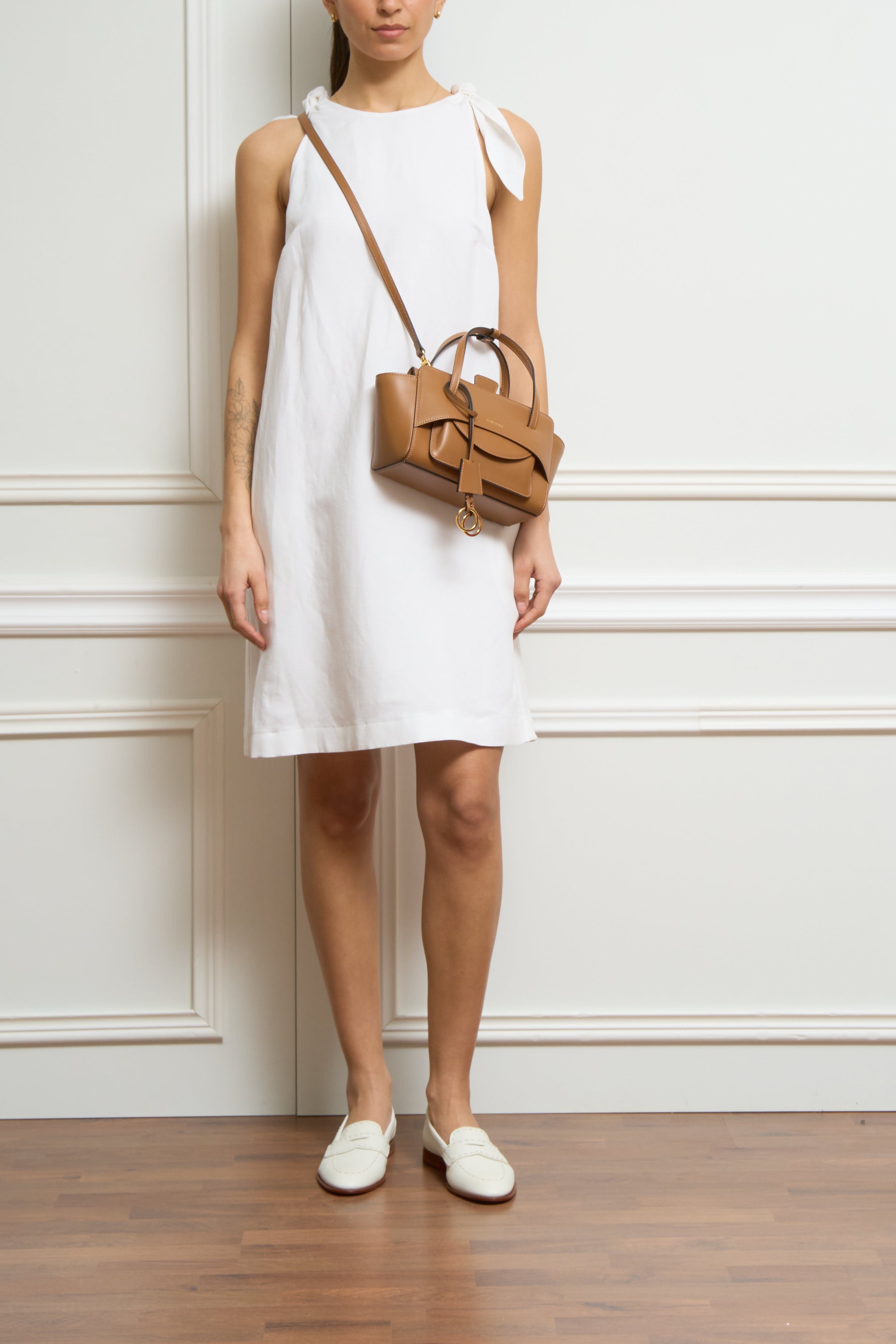 Leinenkleid in weiß