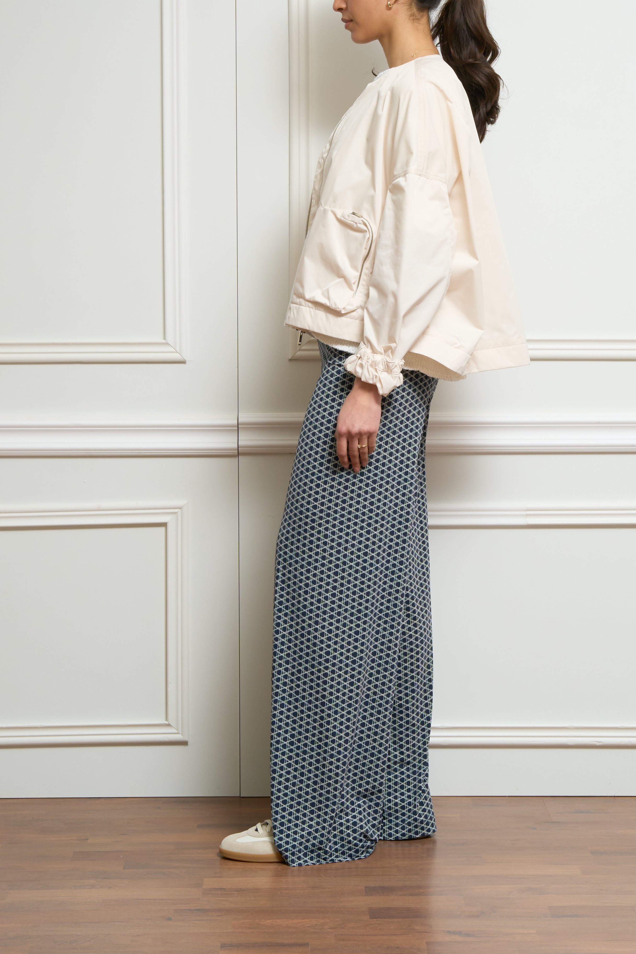 Bomberjacke in weiß