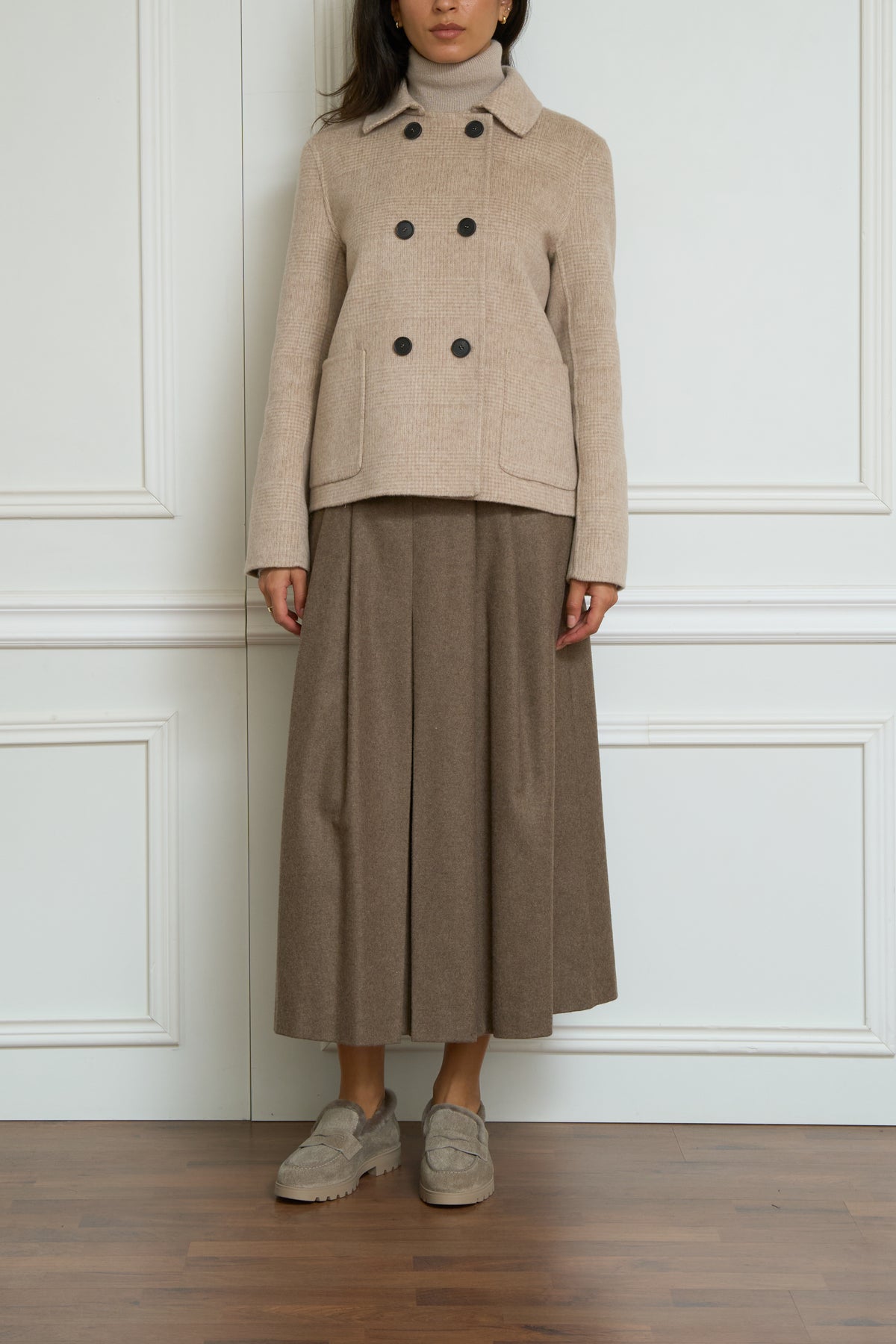 Caban in beige