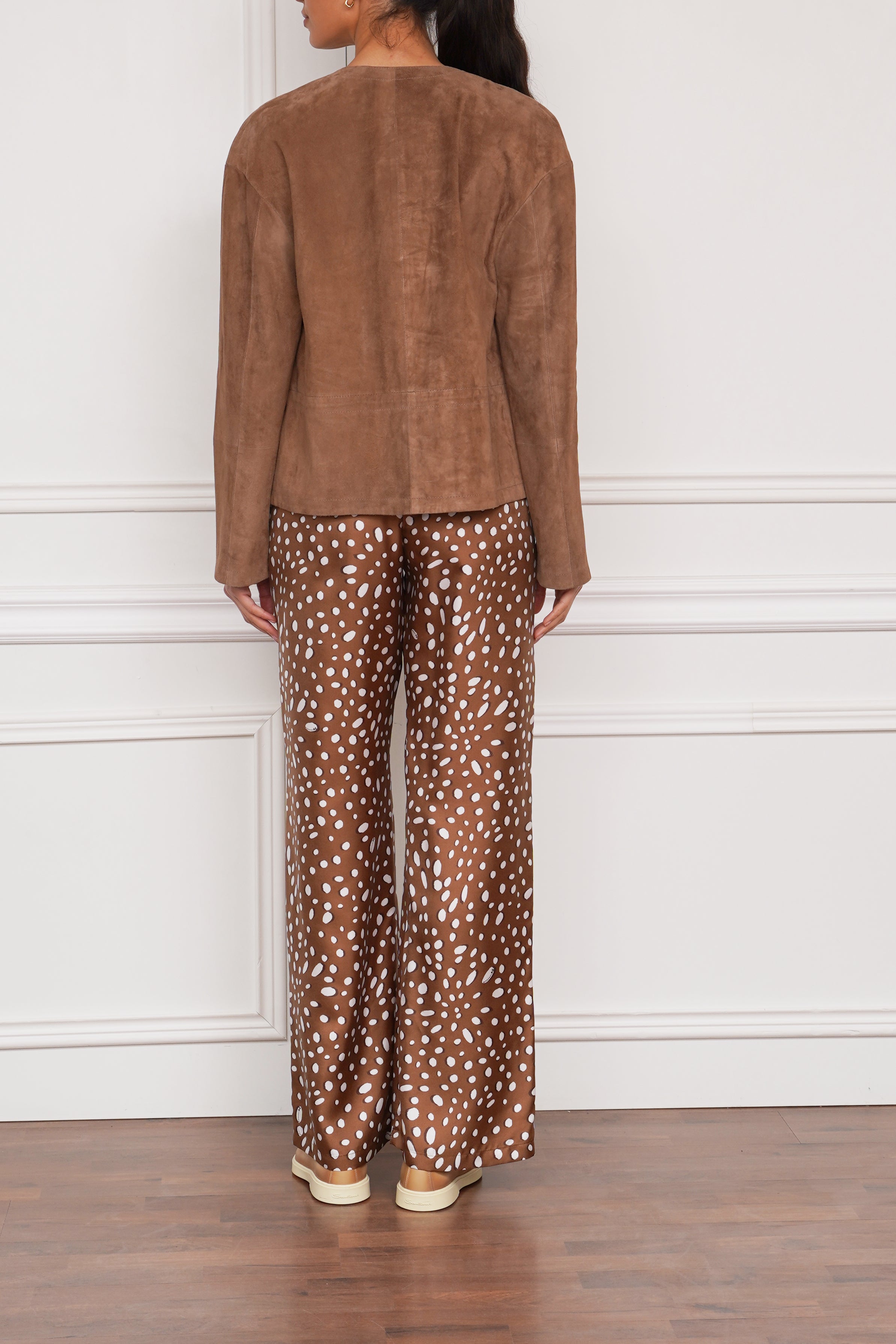 Wildlederjacke in braun