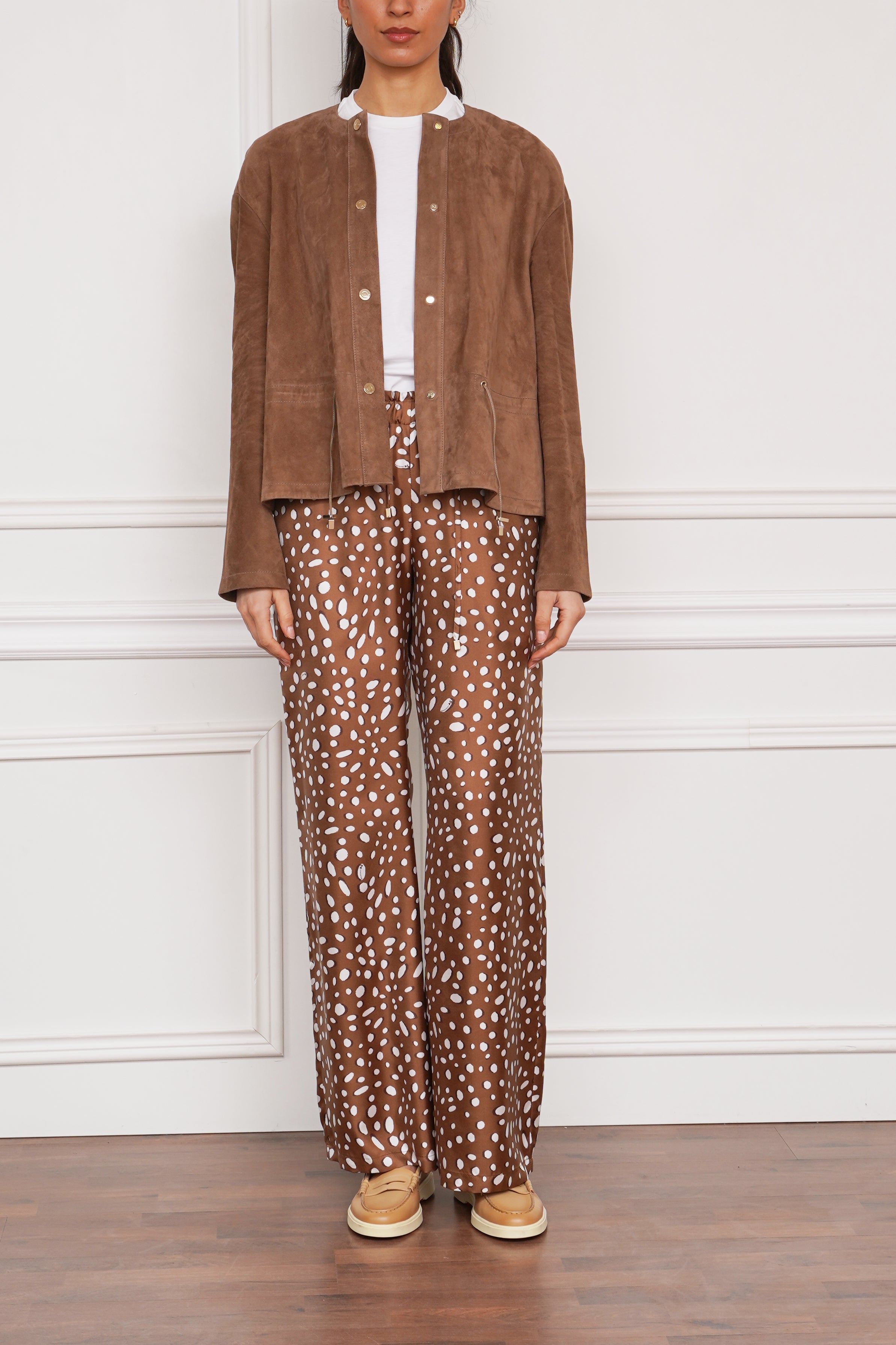 Wildlederjacke in braun