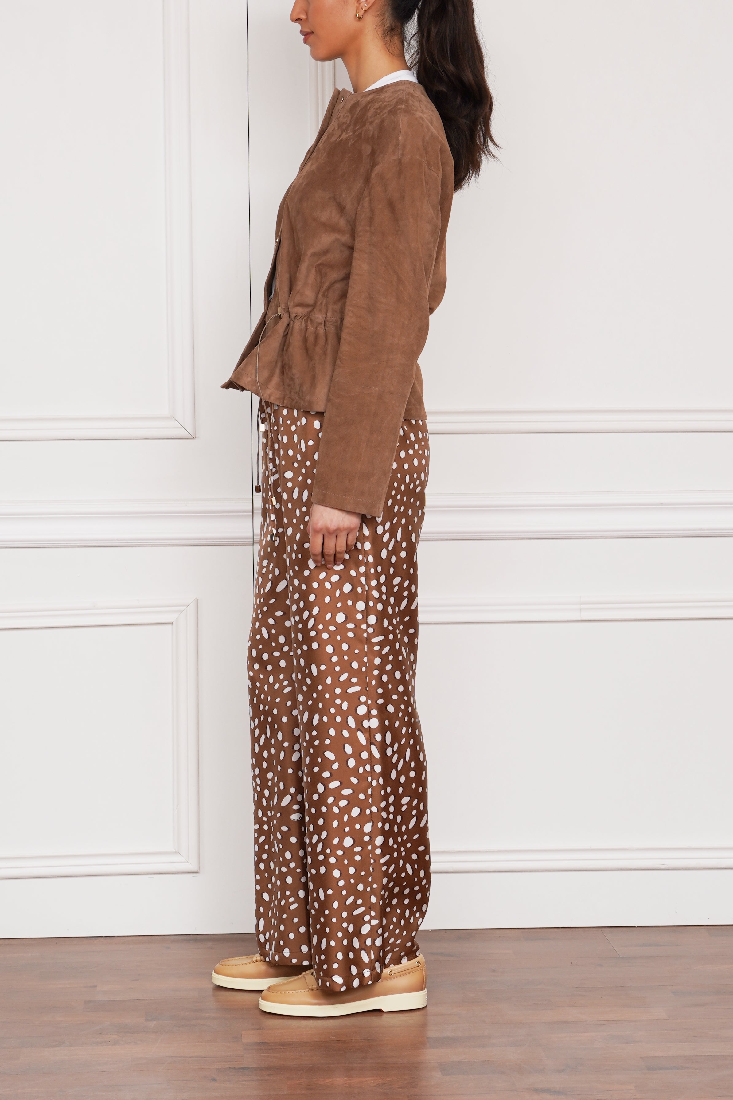 Wildlederjacke in braun