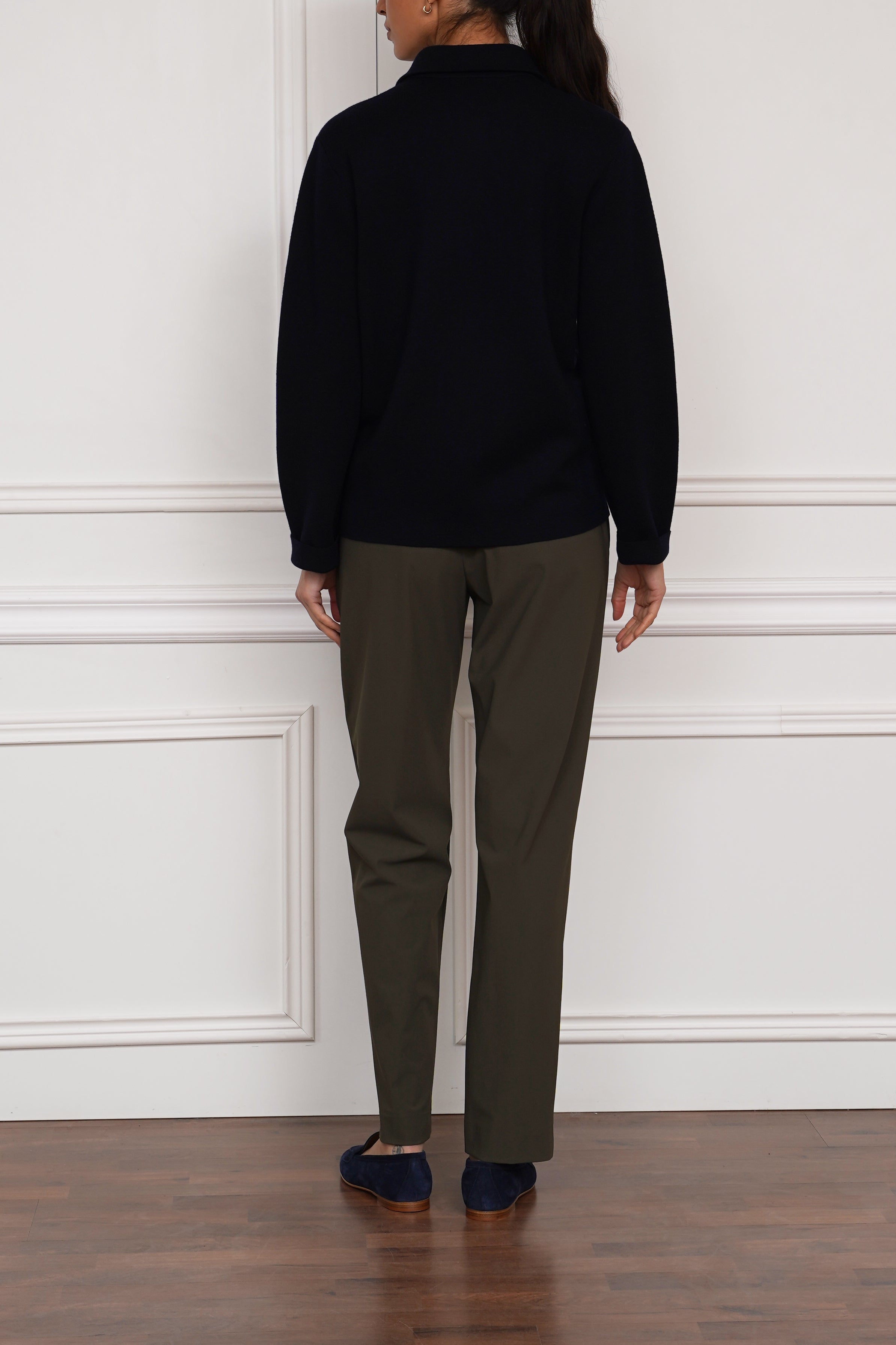 Strickjacke in marine