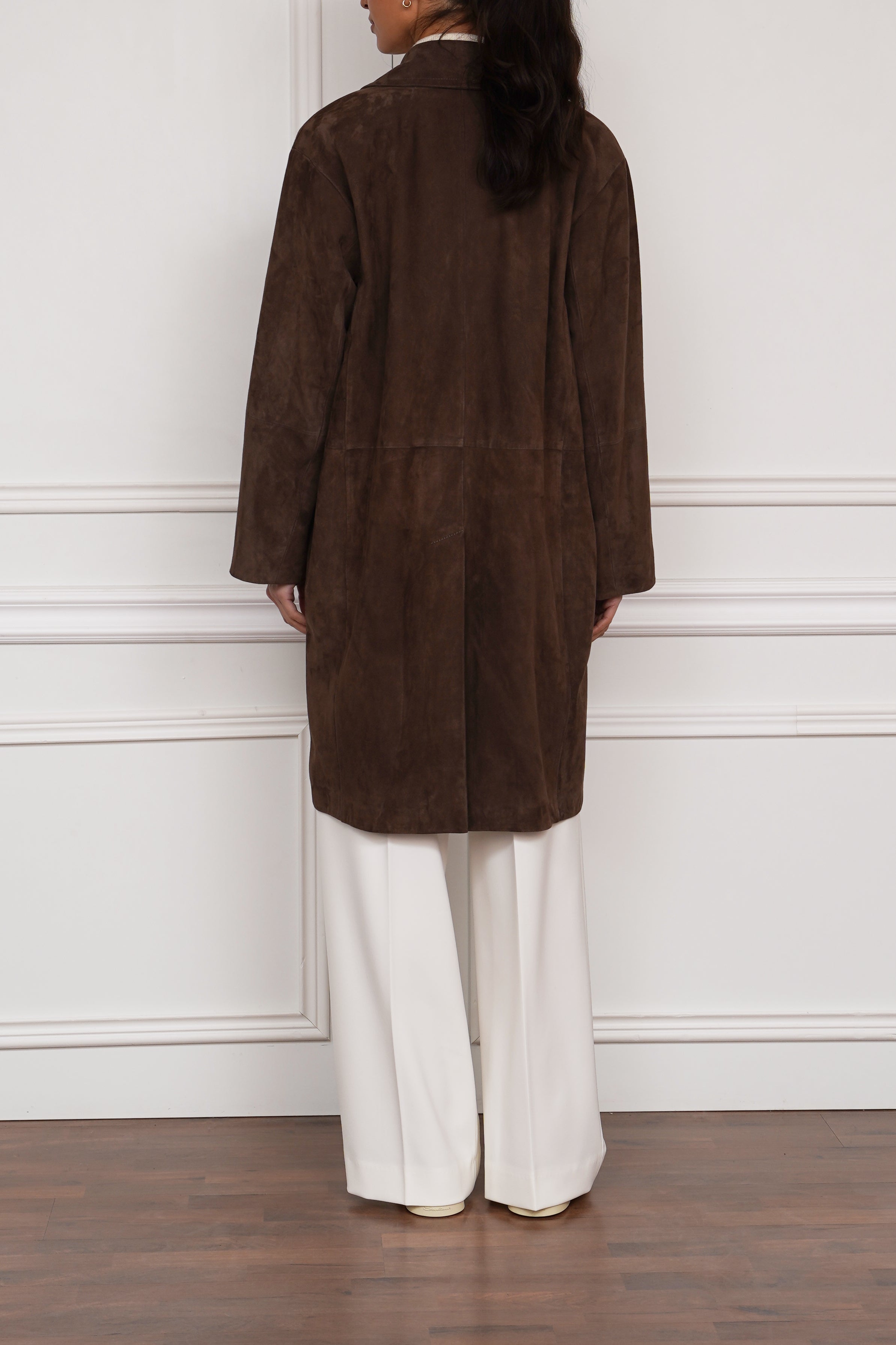 Wildledermantel 'Ortsenia' in braun