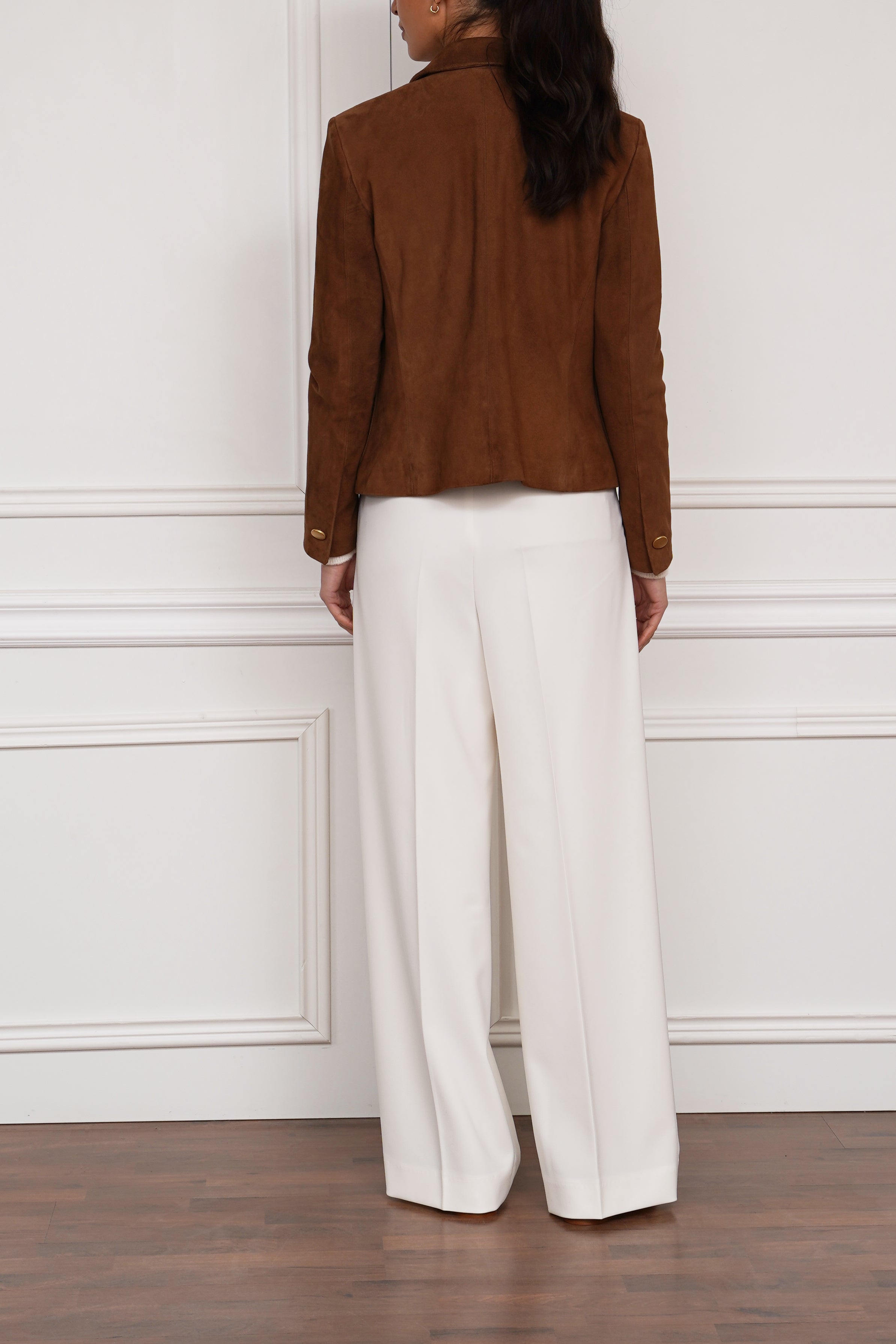 Wildlederblazer in braun