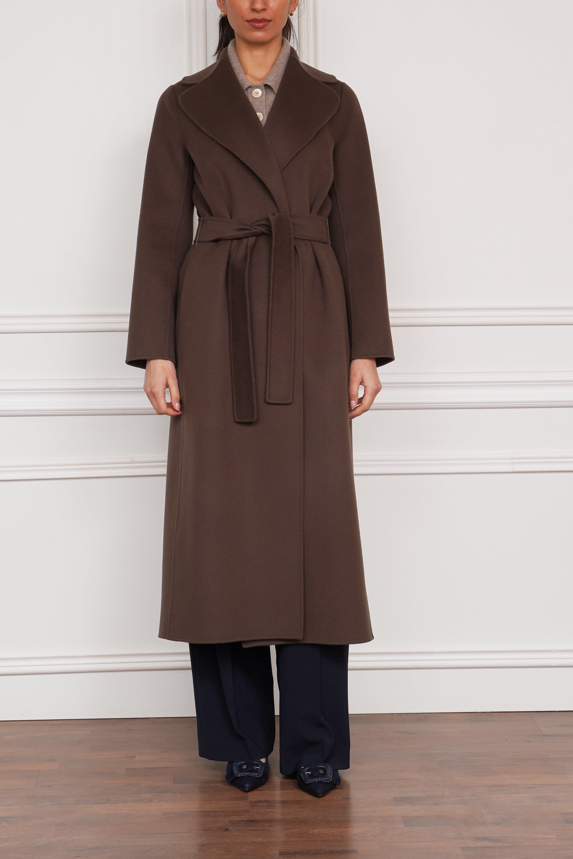 Wollmantel 'Poldo' in braun