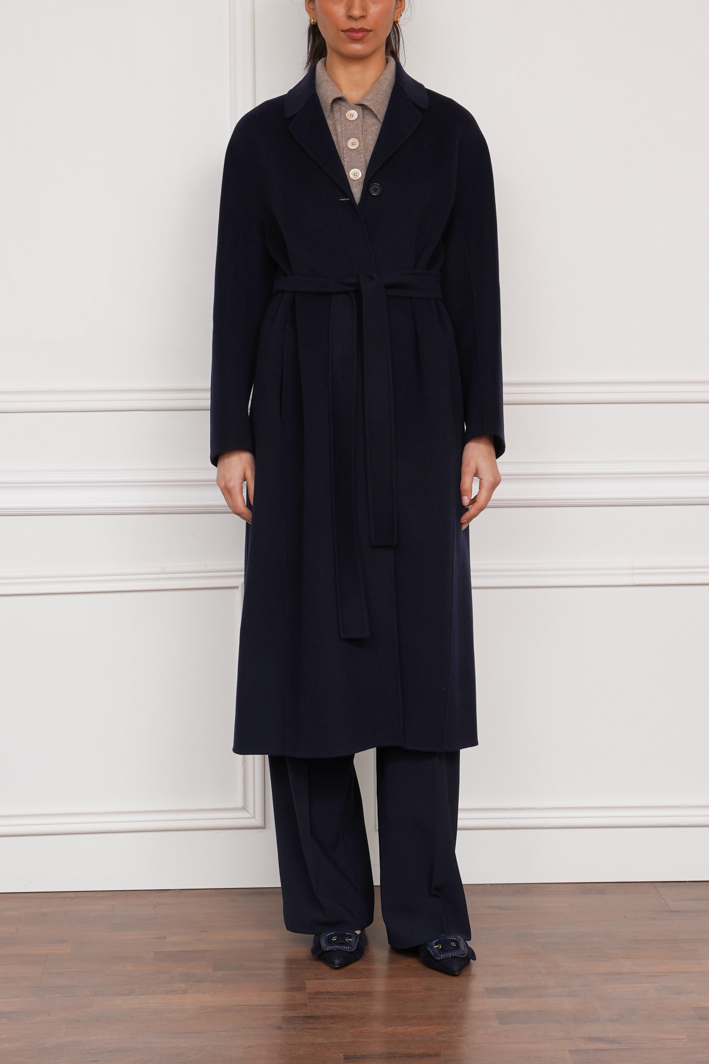 Wollmantel 'Dama' in marine