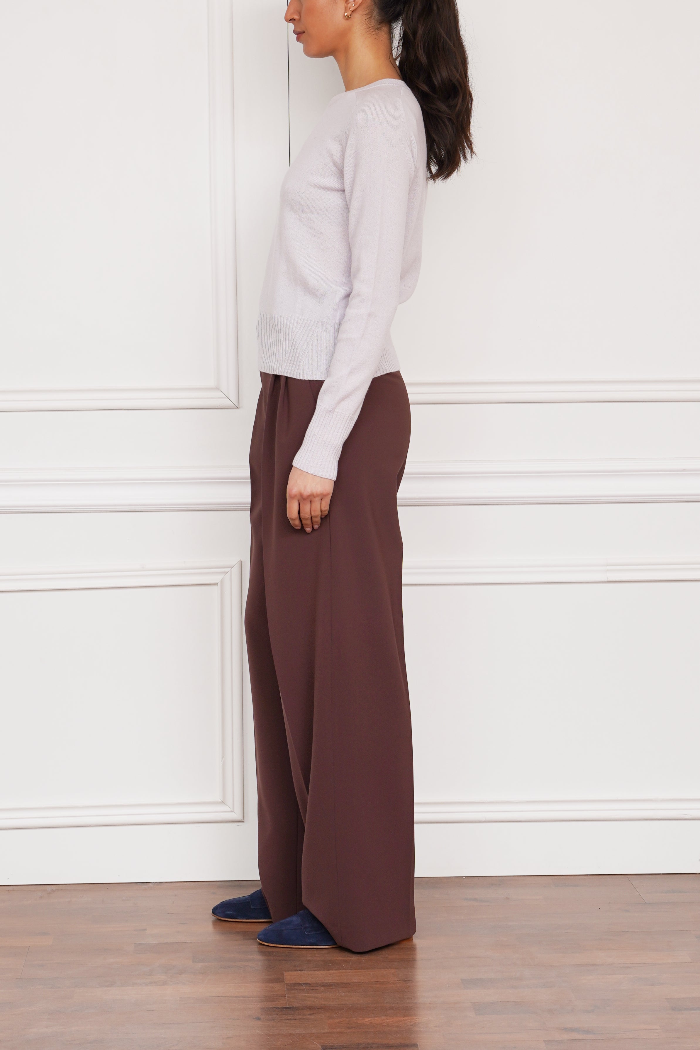 Kaschmirpullover in flieder