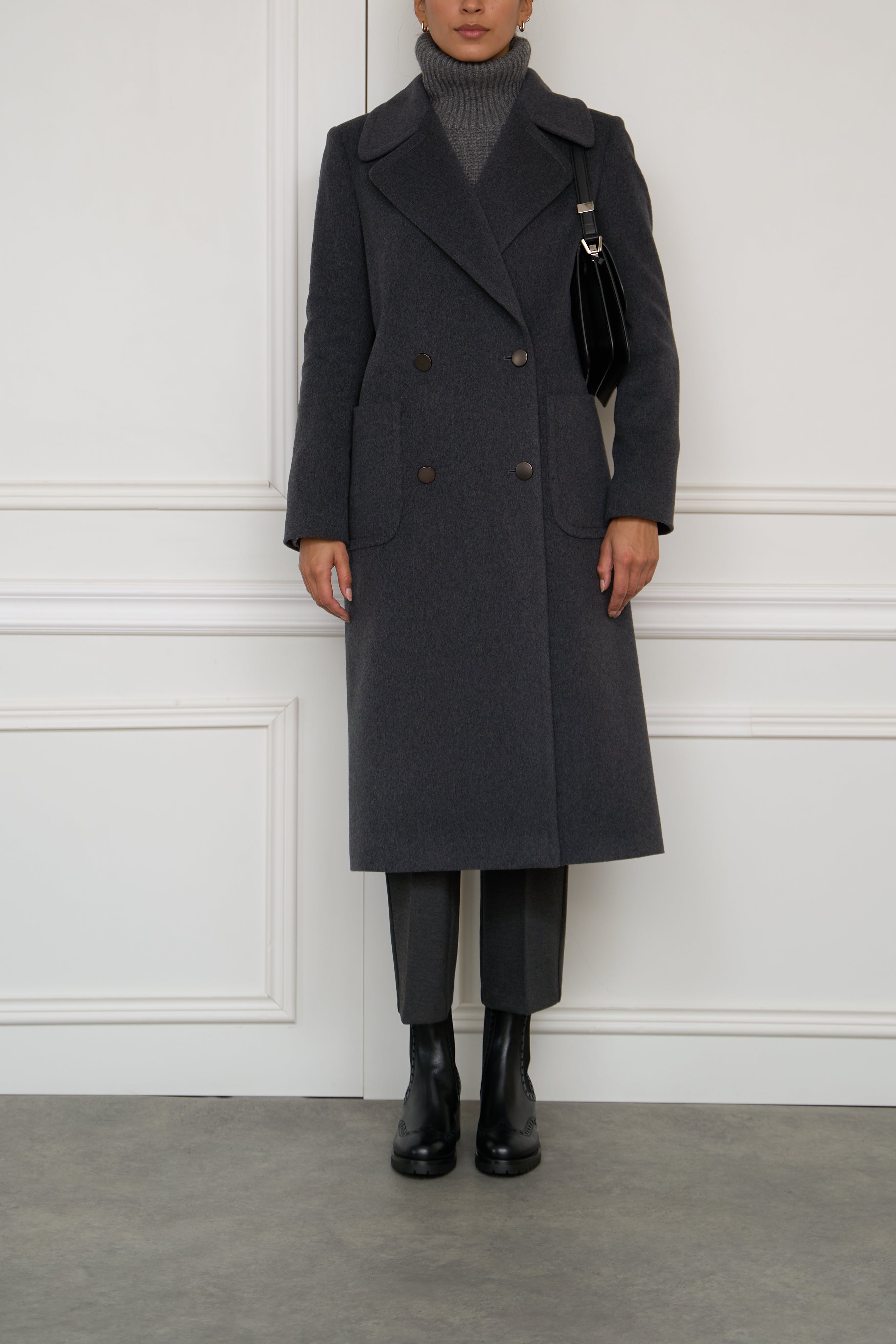 Checked blazer in beige-black