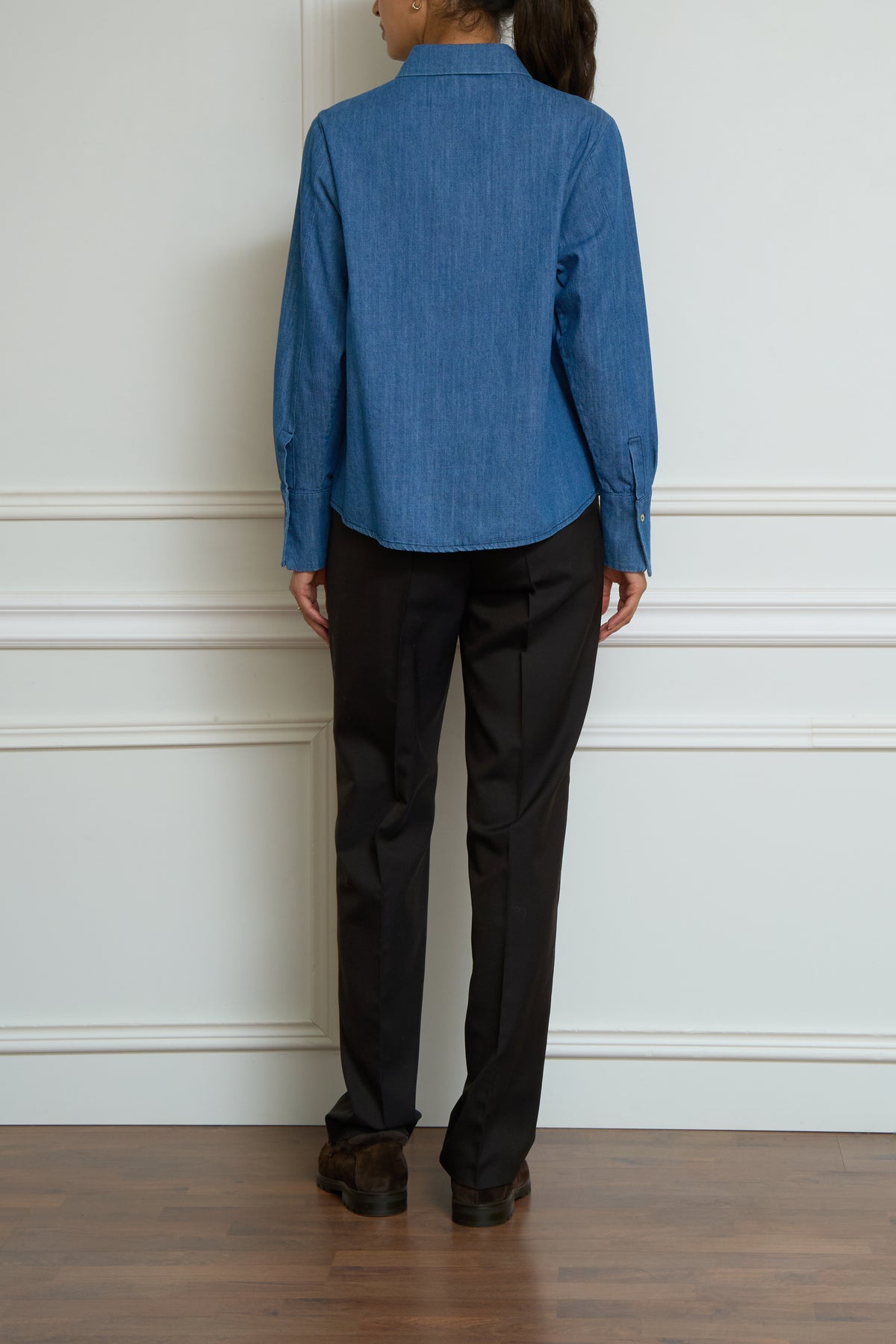 Denim blouse in blue