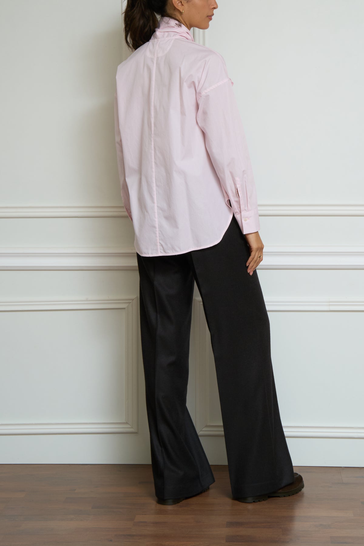 Silk blouse in pink