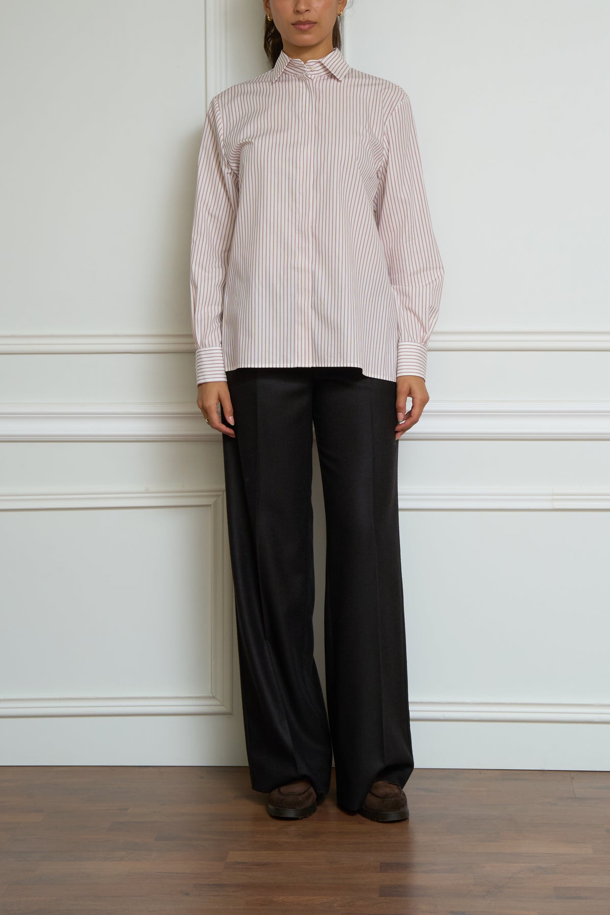Striped blouse in pink