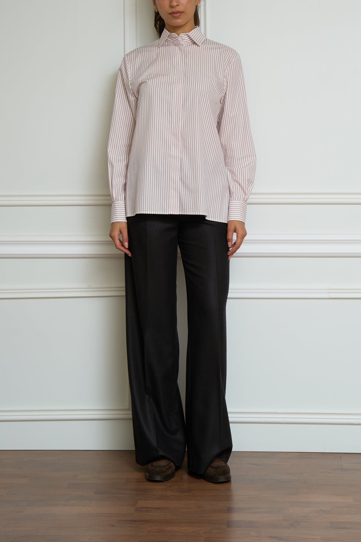 Striped blouse in pink