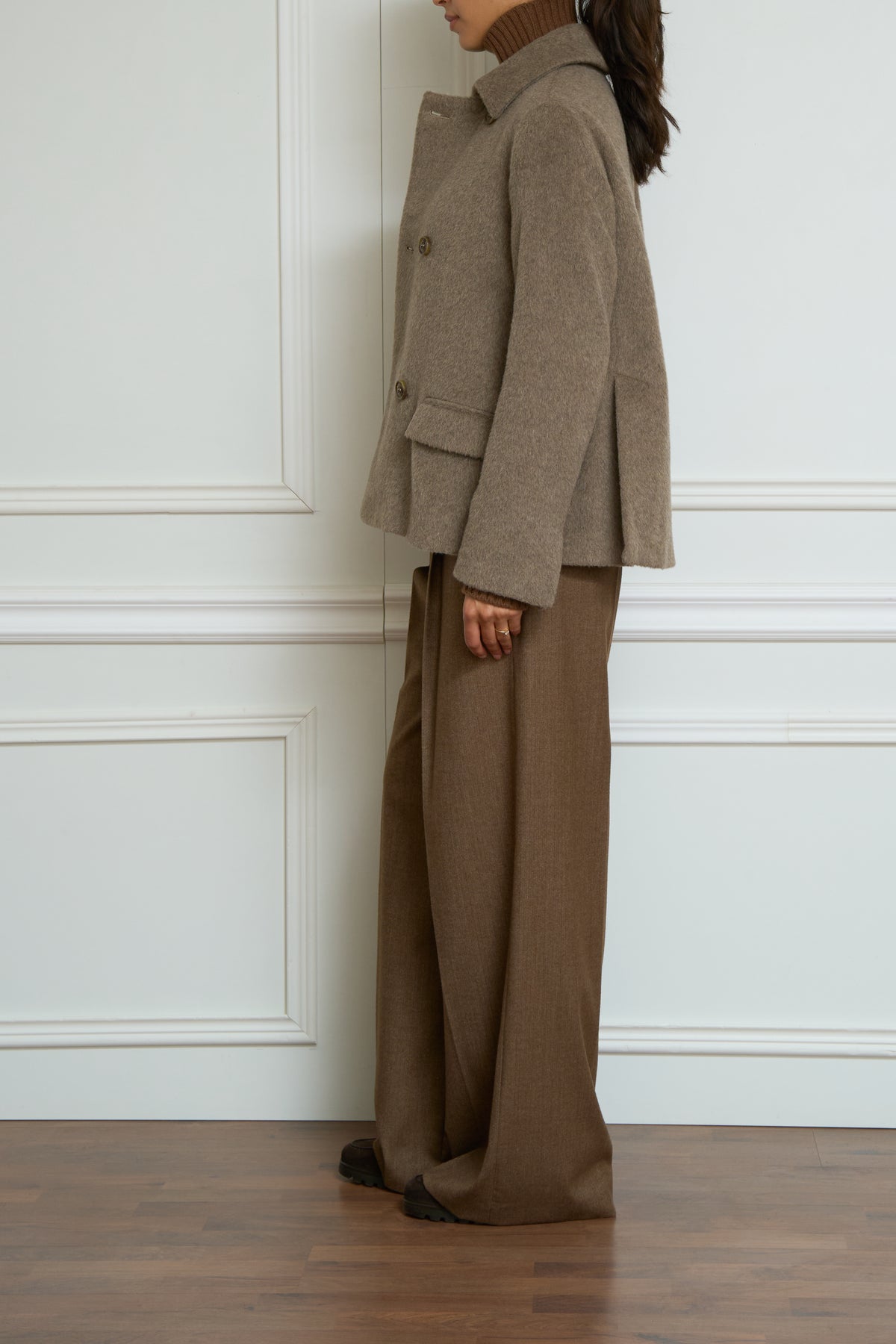Caban in taupe