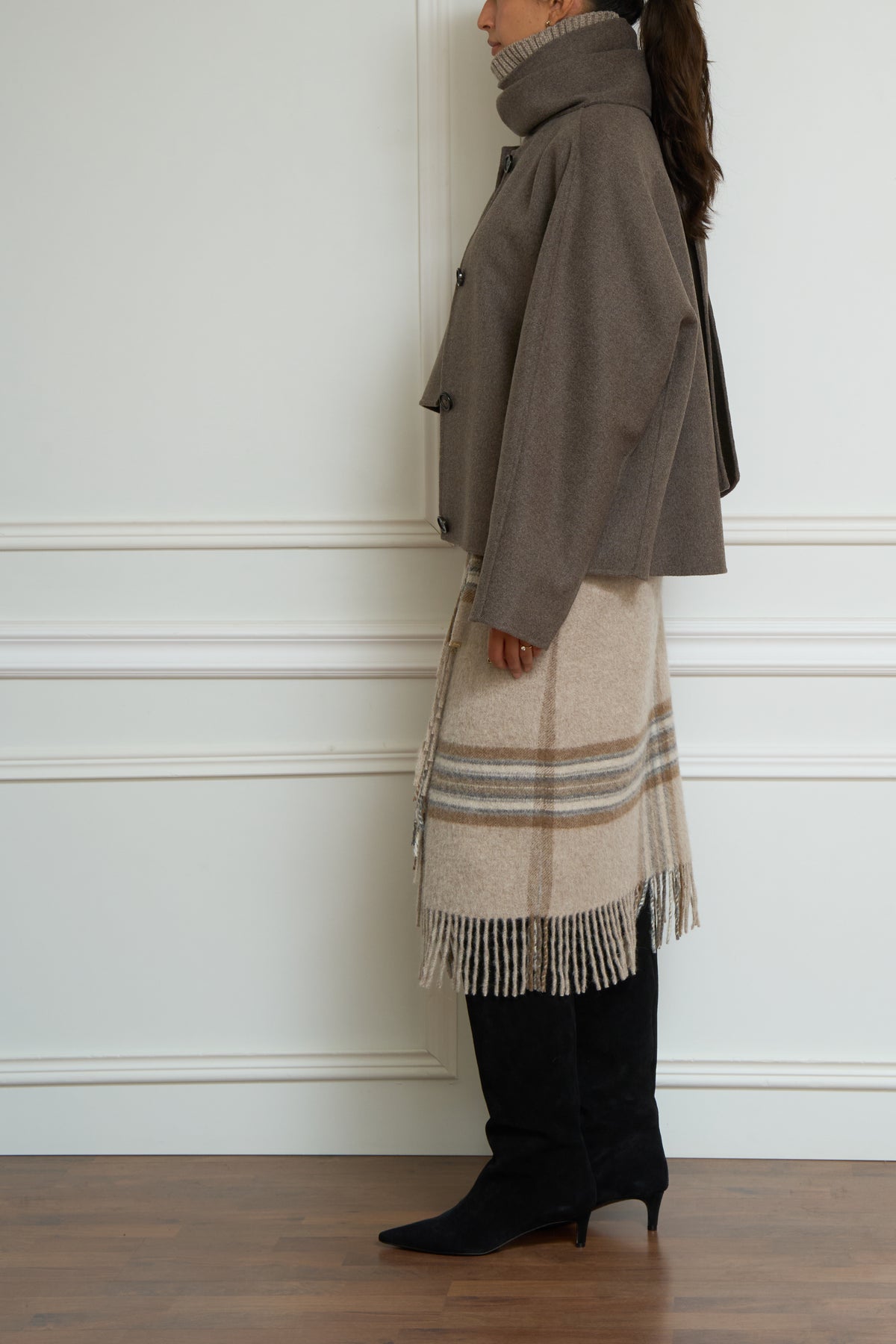 Jacke 'Kate' in taupe