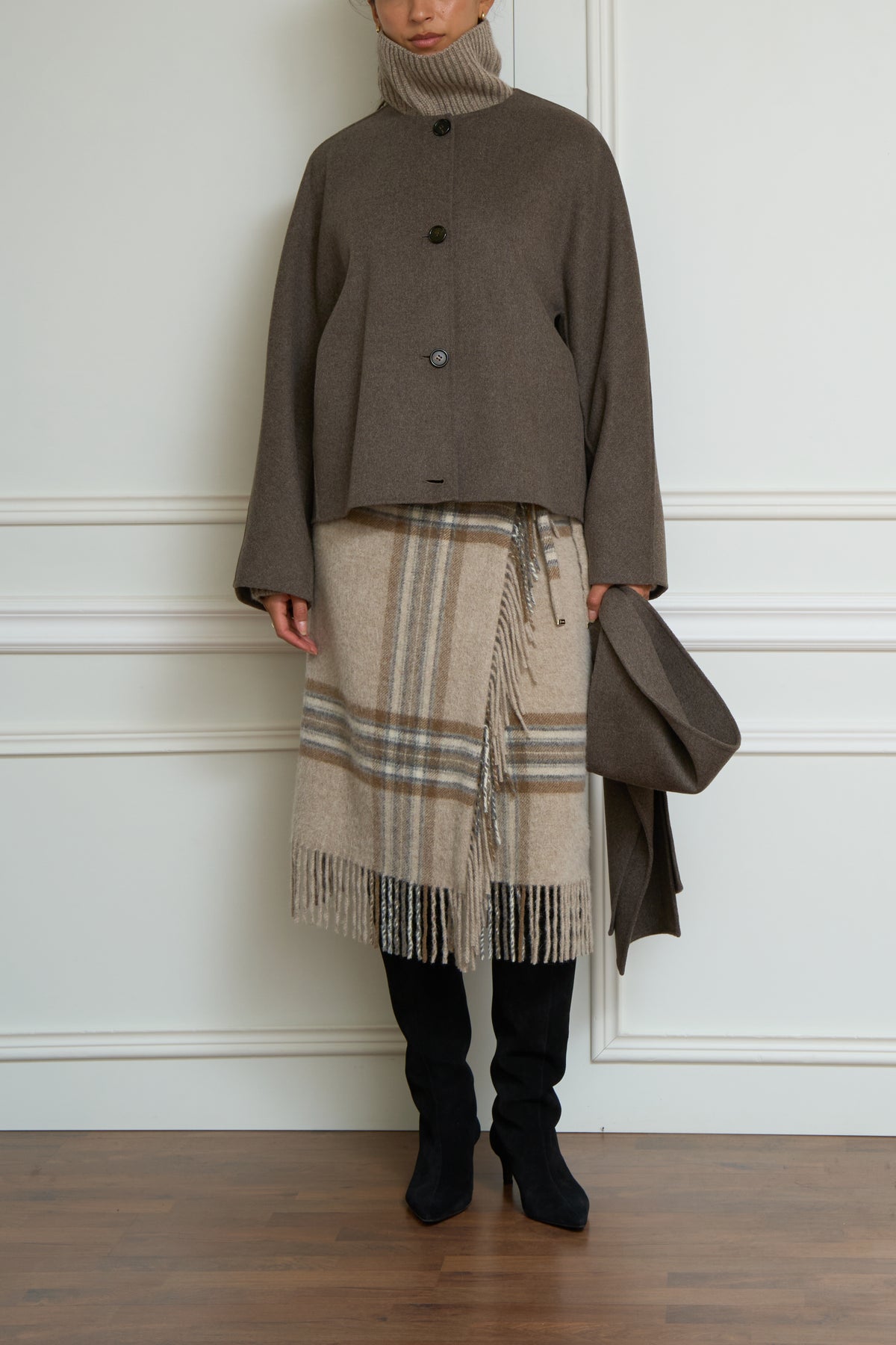 Jacke 'Kate' in taupe