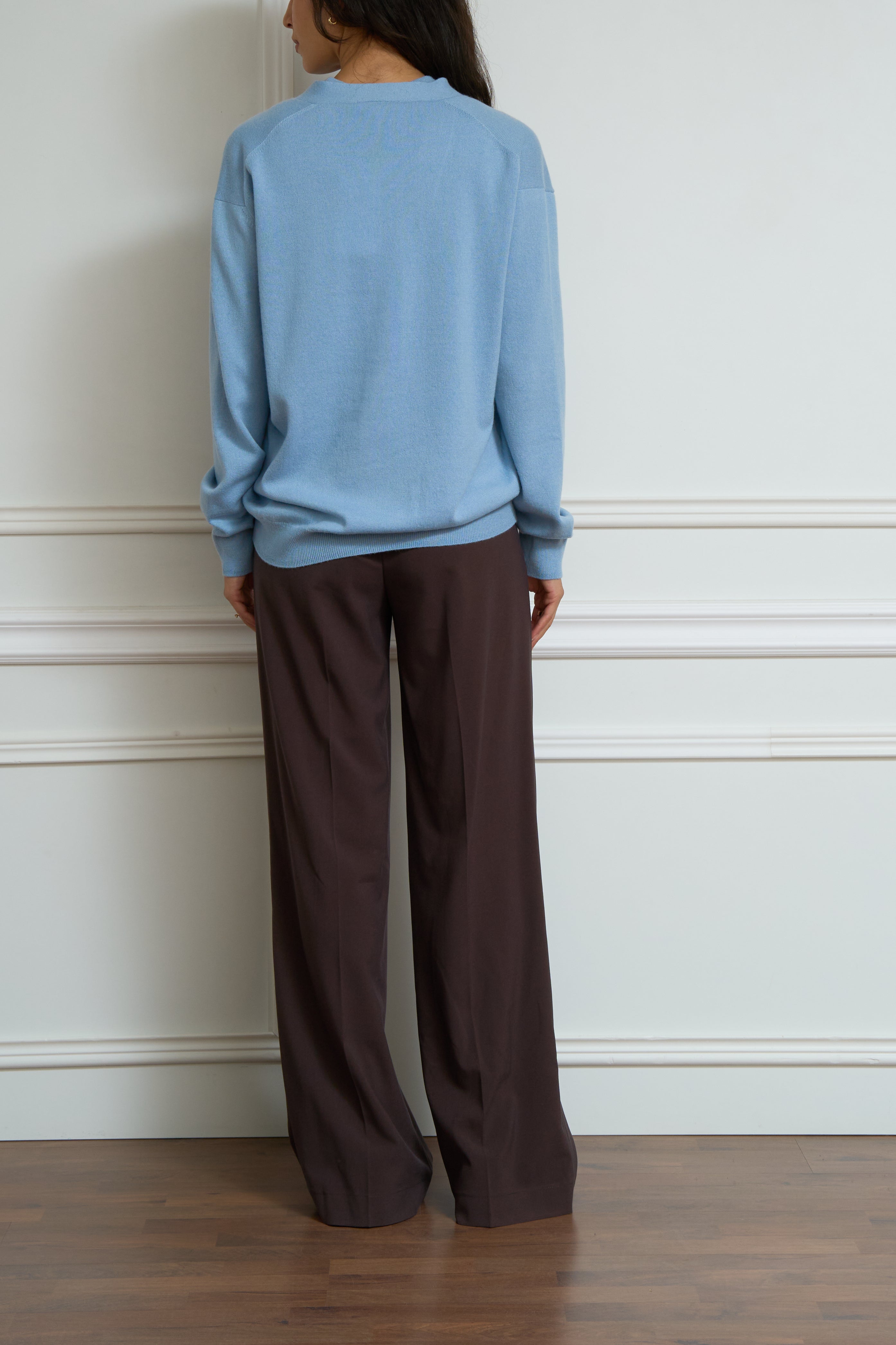 Light blue cashmere cardigan