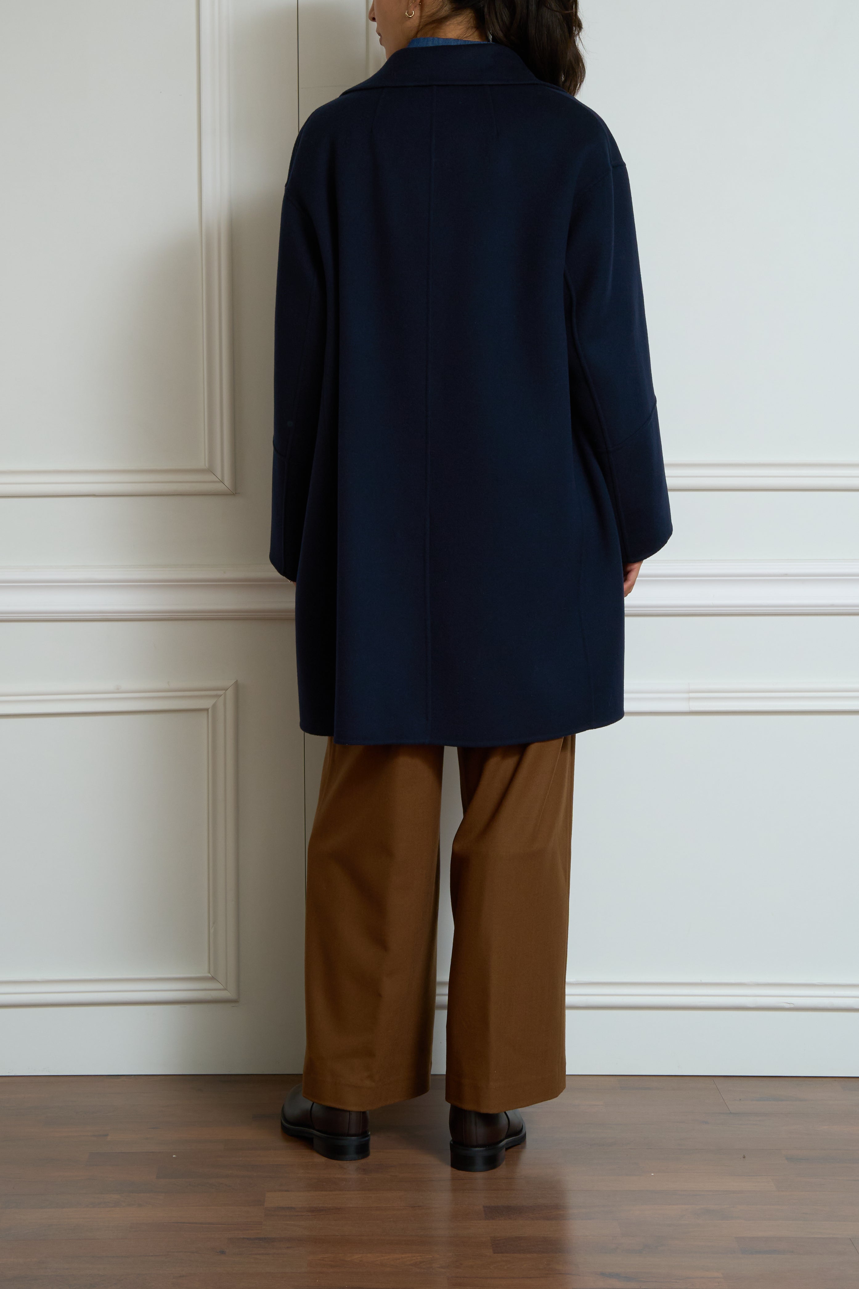 Wool coat 'Luna' in navy
