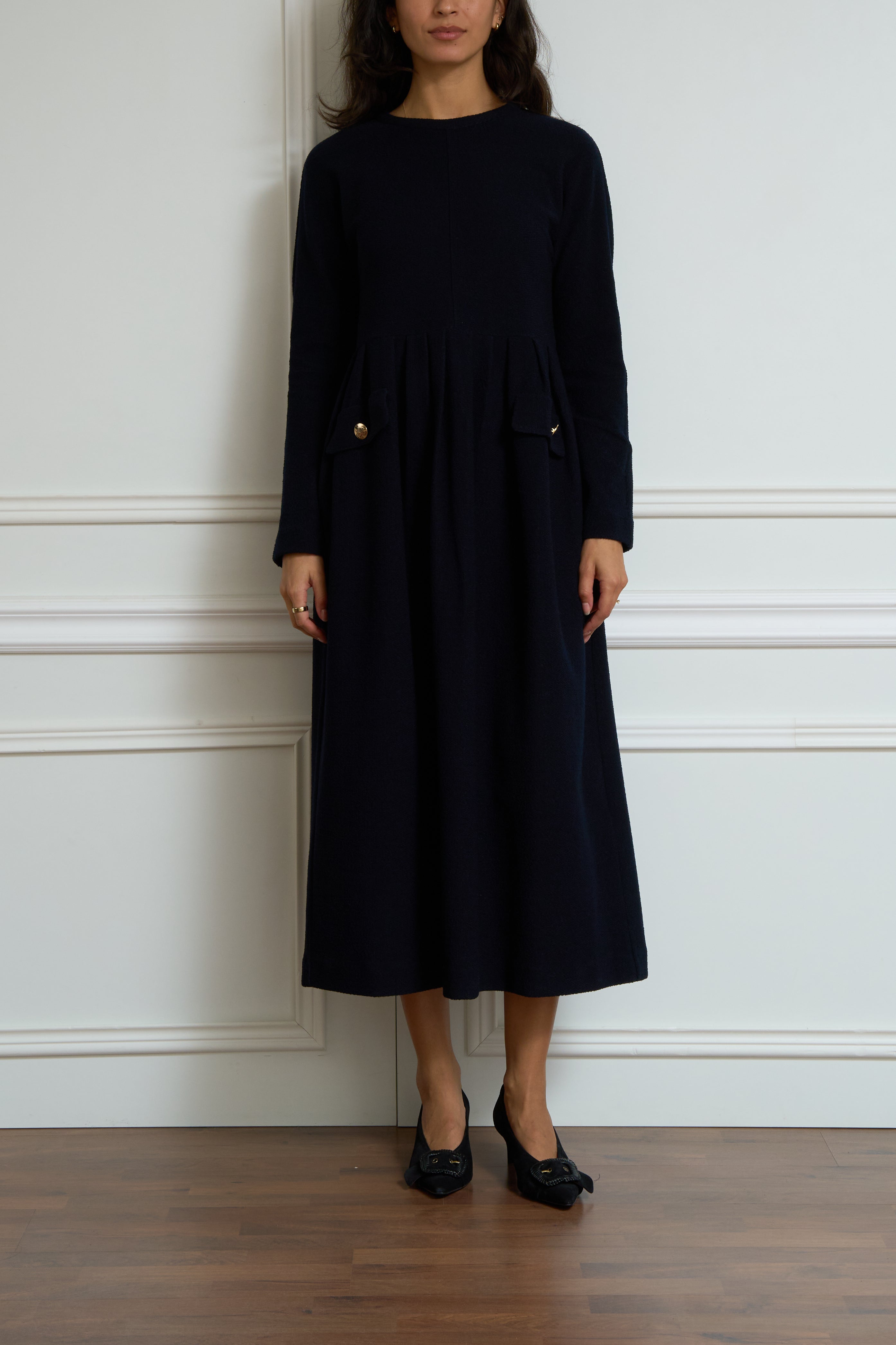 Dress in navy