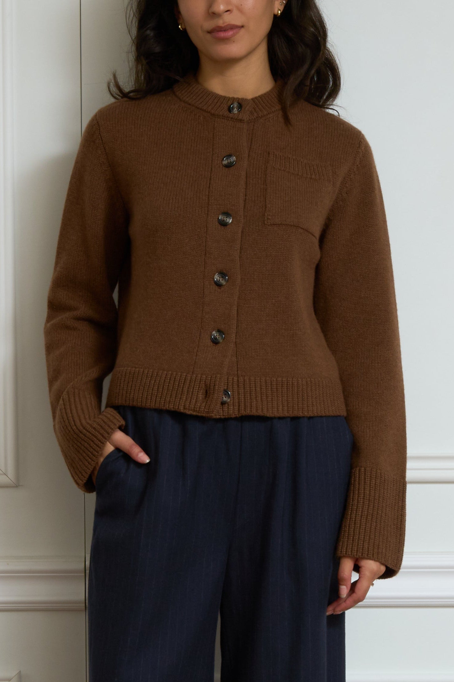 Strickjacke 'Lilly' in braun