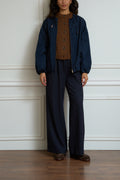 navy bomber jacket