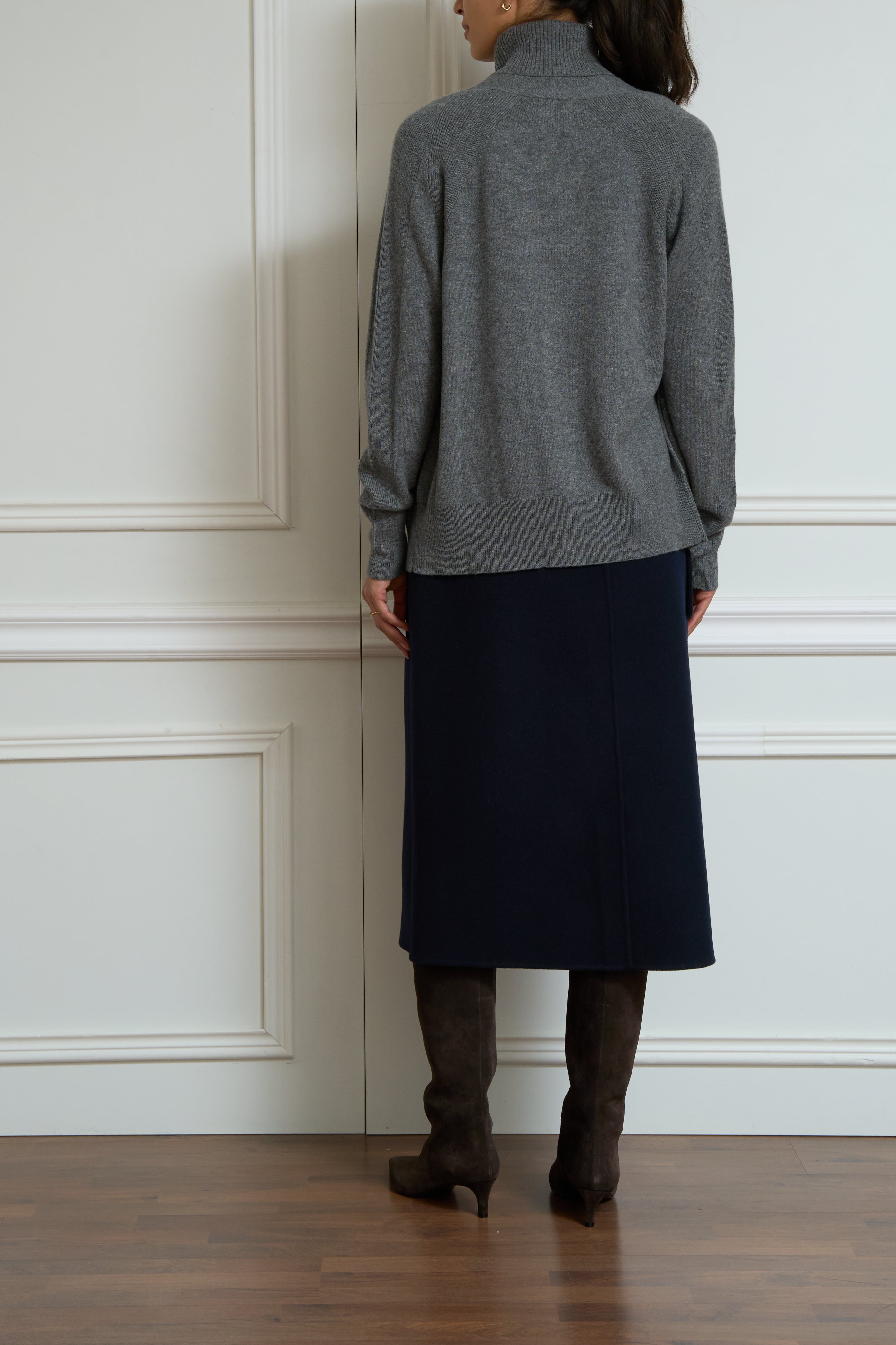 Cashmere cardigan in grey