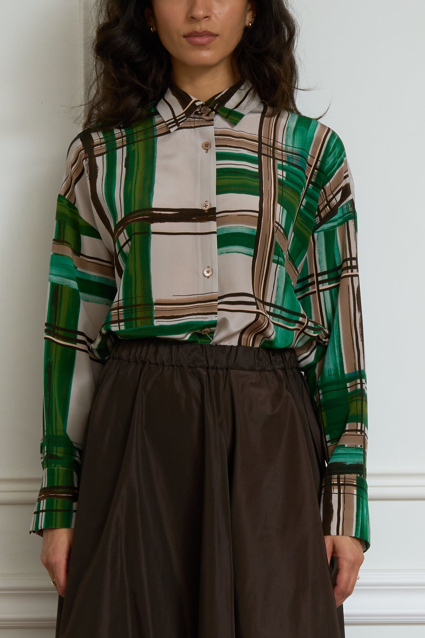 Plaid blouse