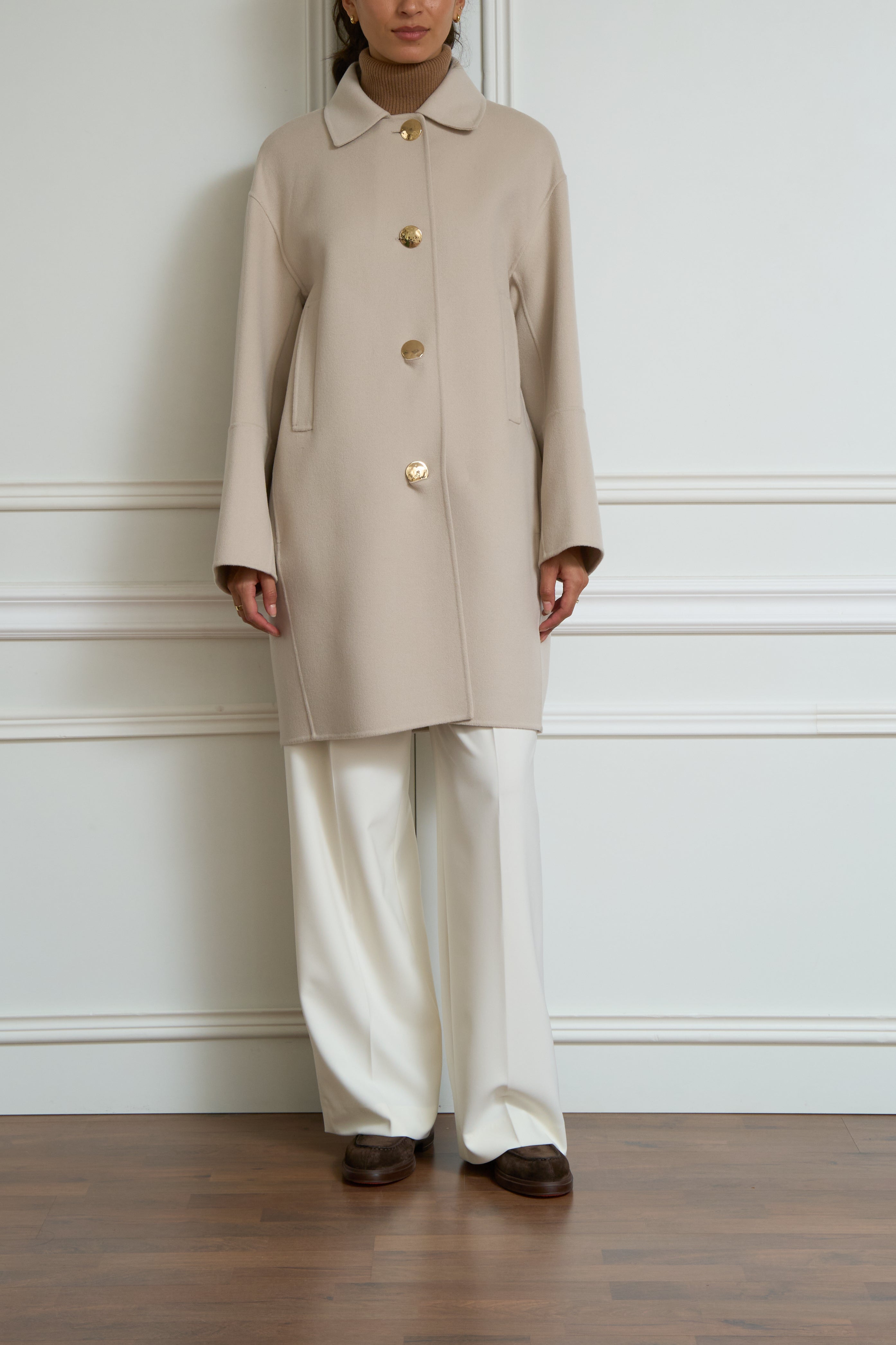 Wollmantel 'Luna' in creme