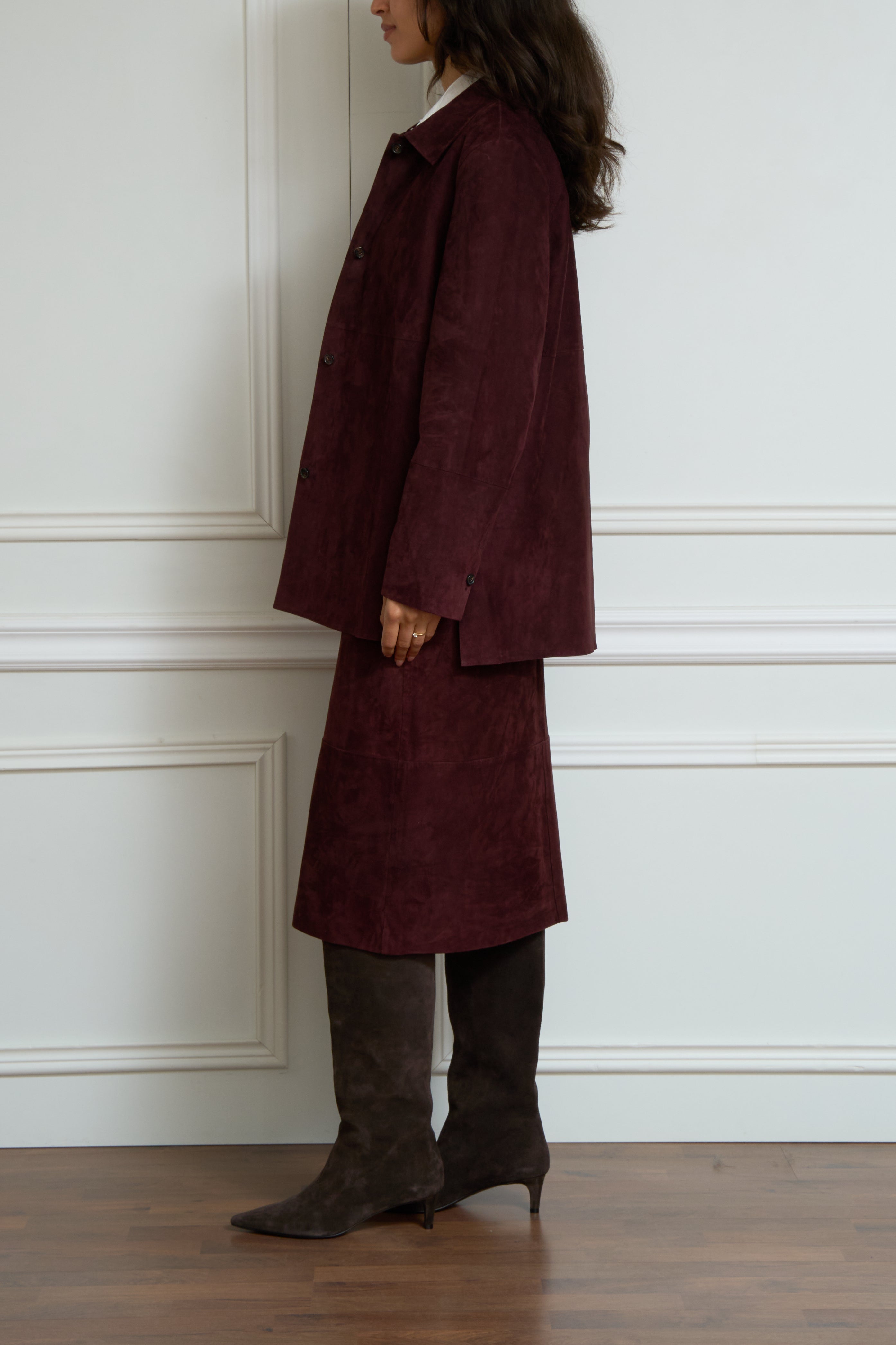 Jacke 'Gocce' in bordeaux