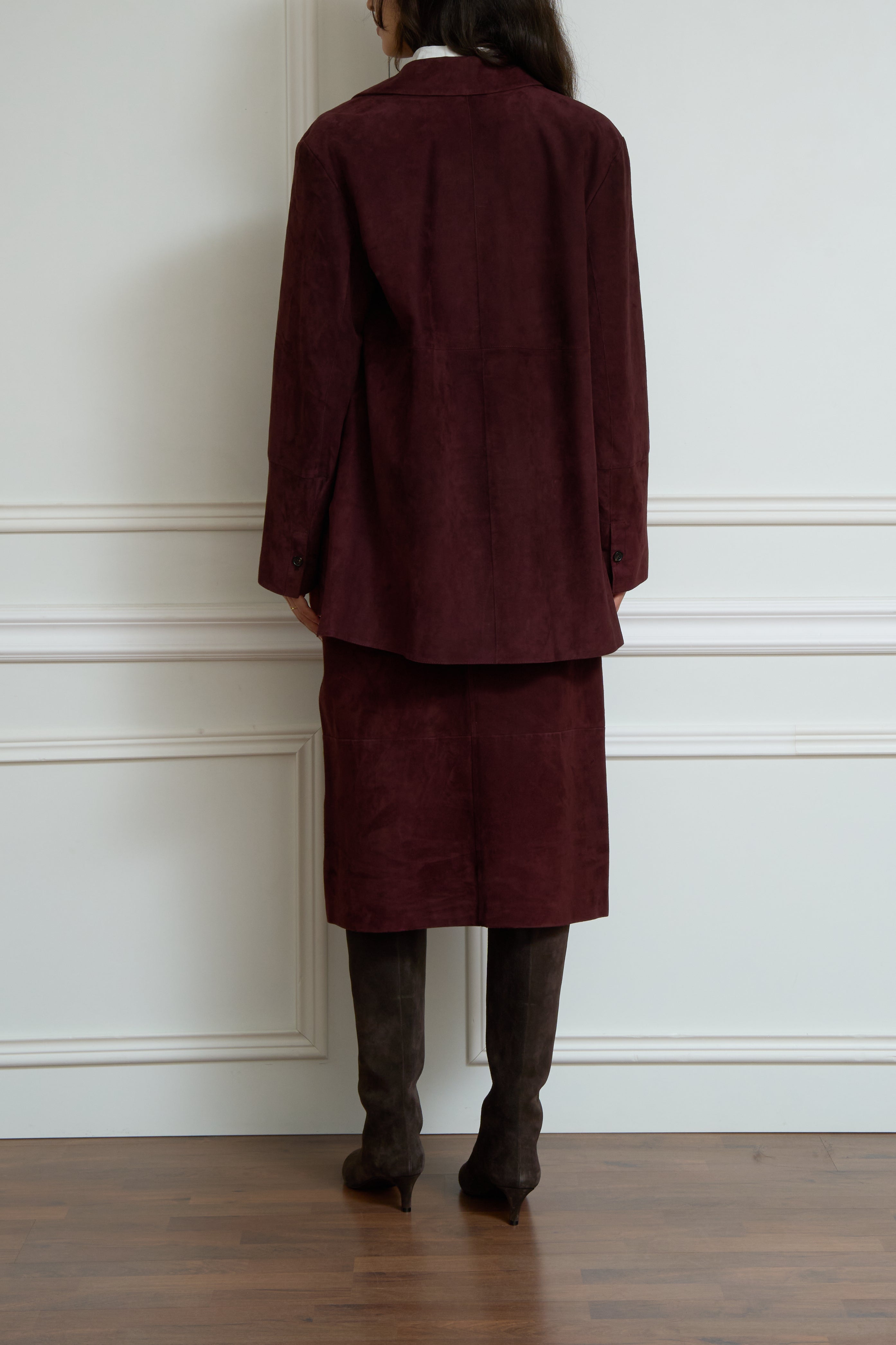 Jacke 'Gocce' in bordeaux