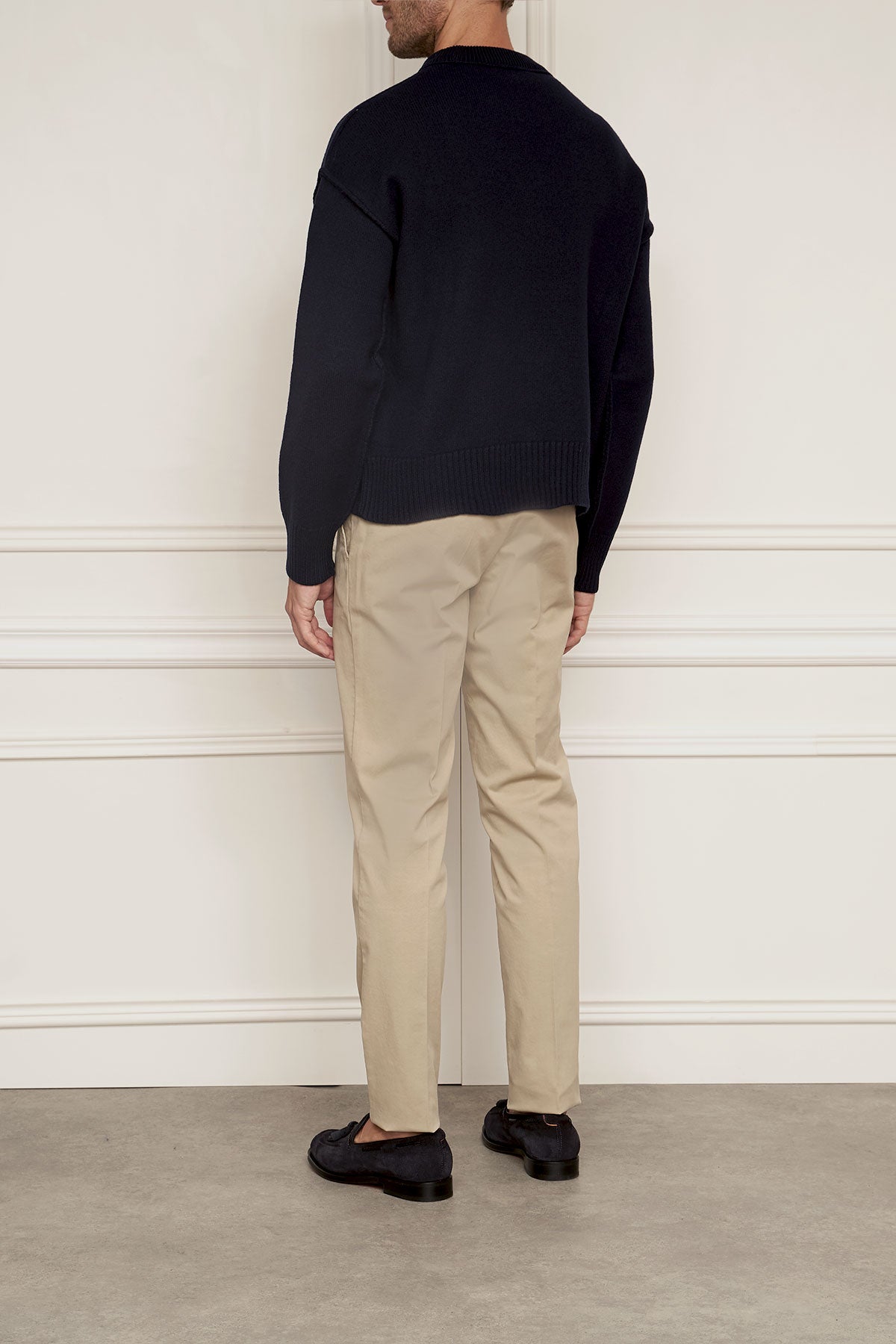 Woll Pullover in blau