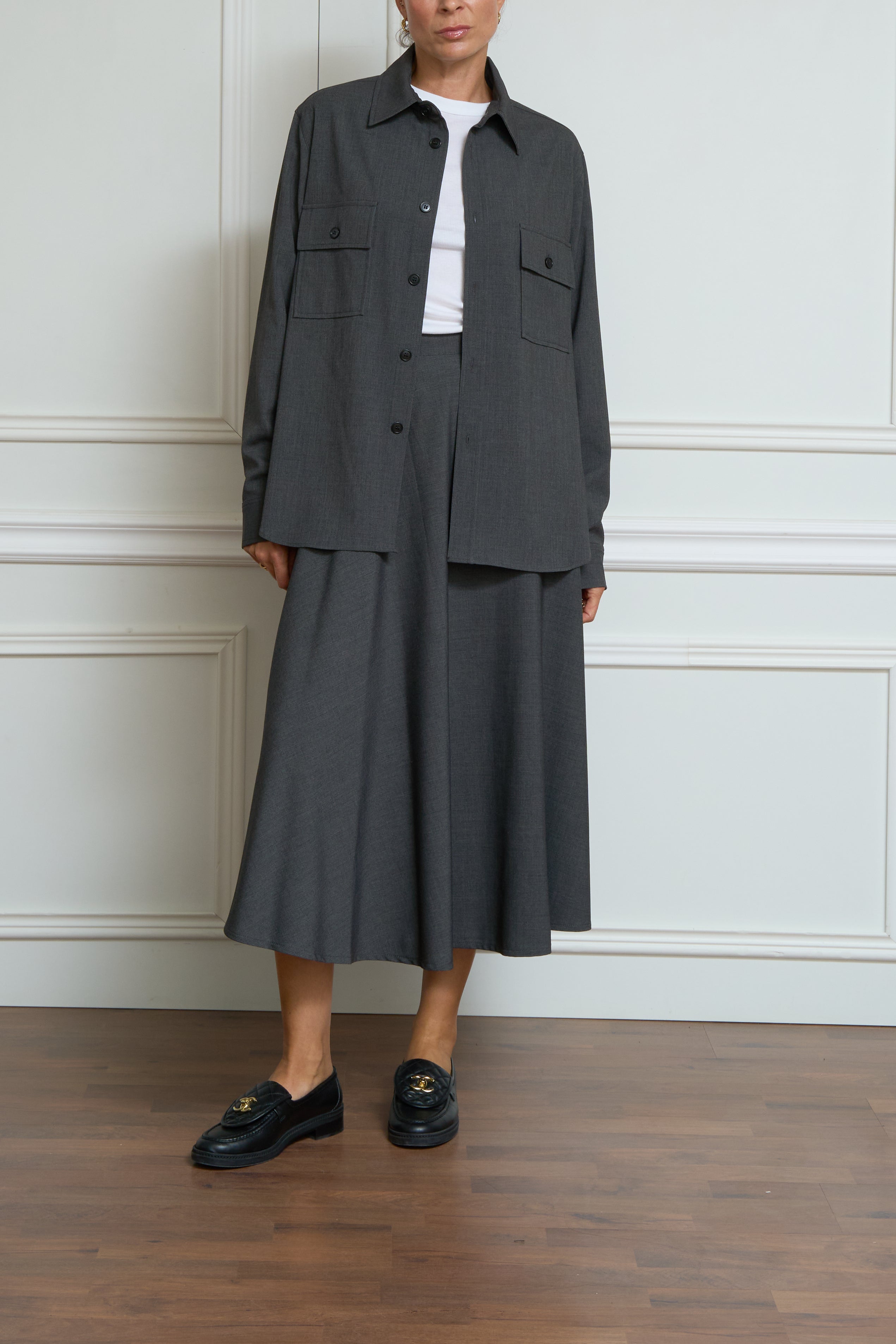 Overshirt in anthrazit