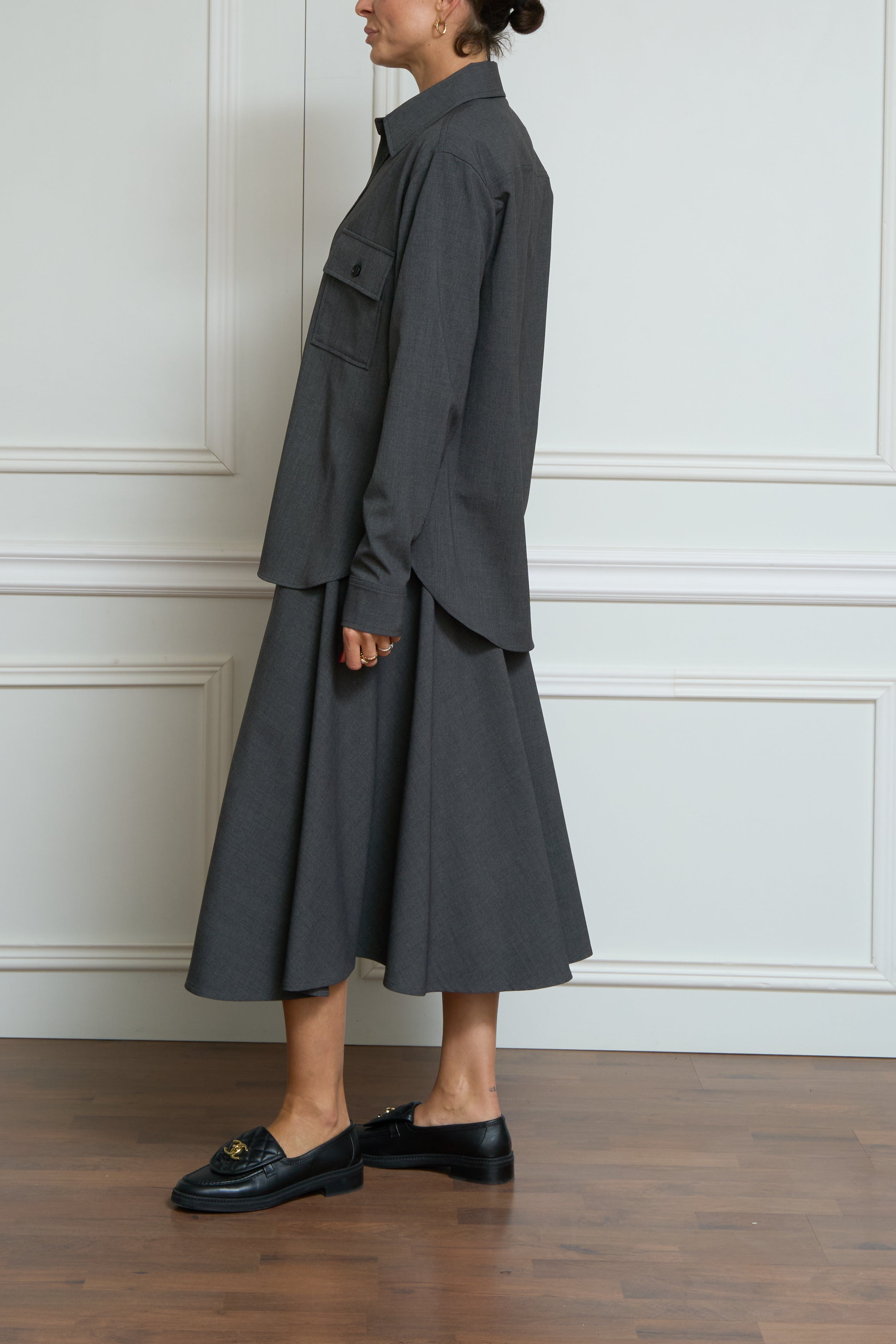 Overshirt in anthrazit