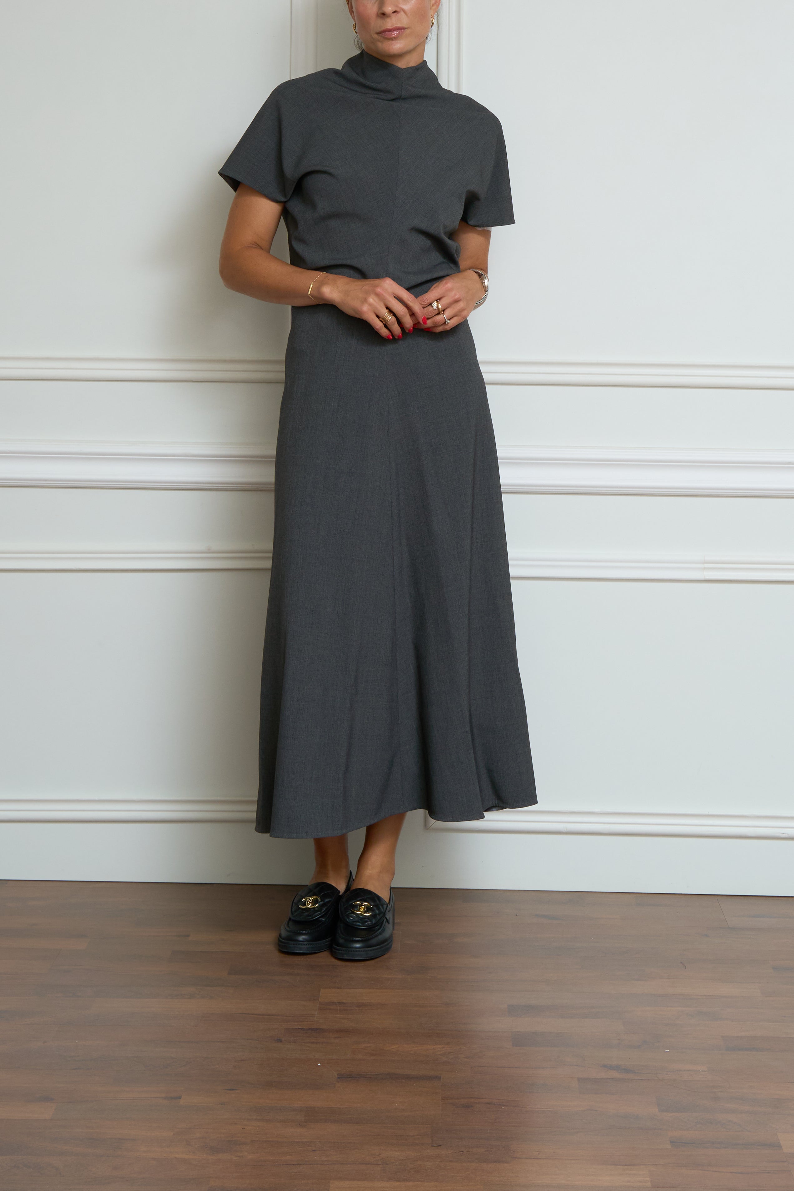 Kleid in anthrazit