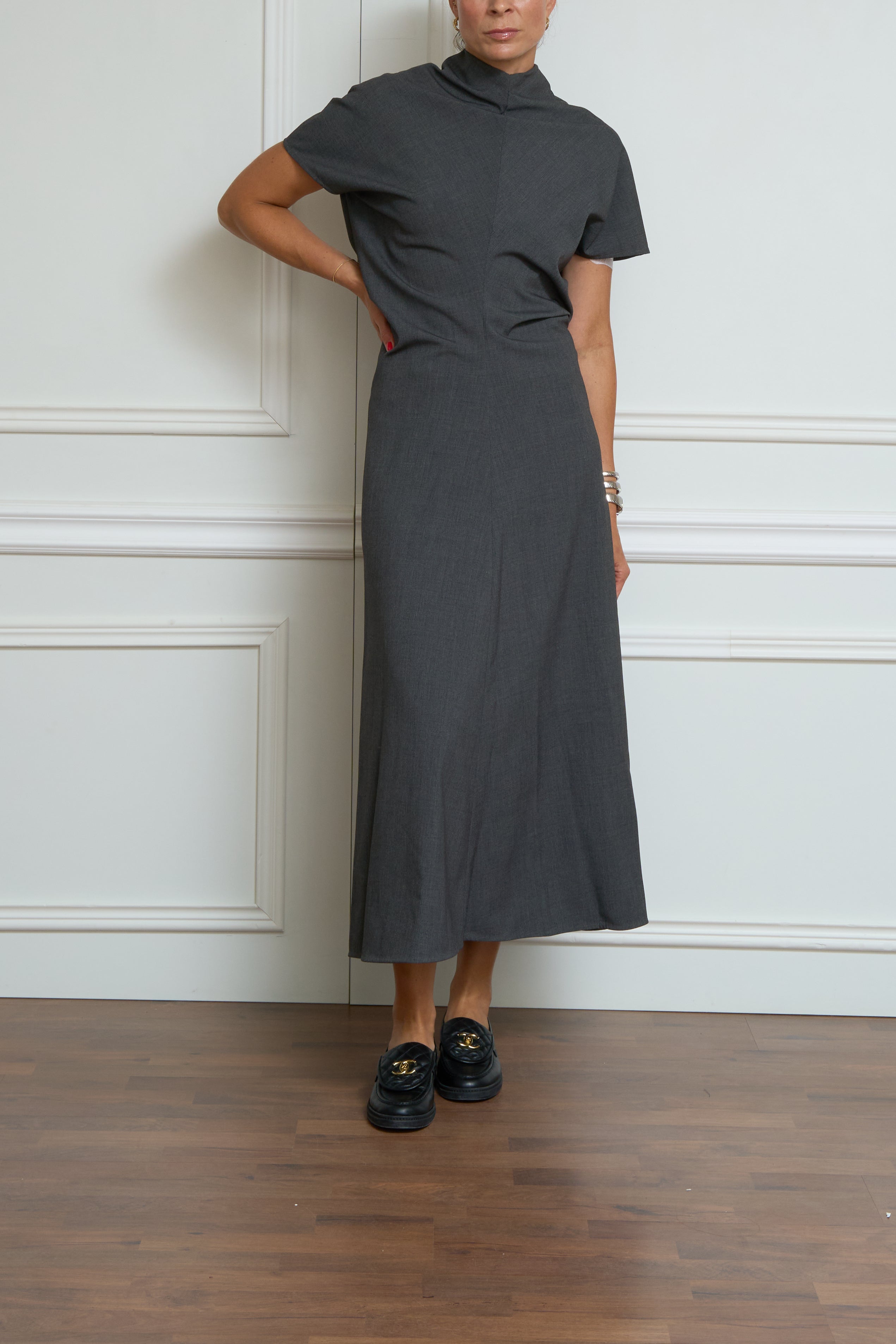 Kleid in anthrazit
