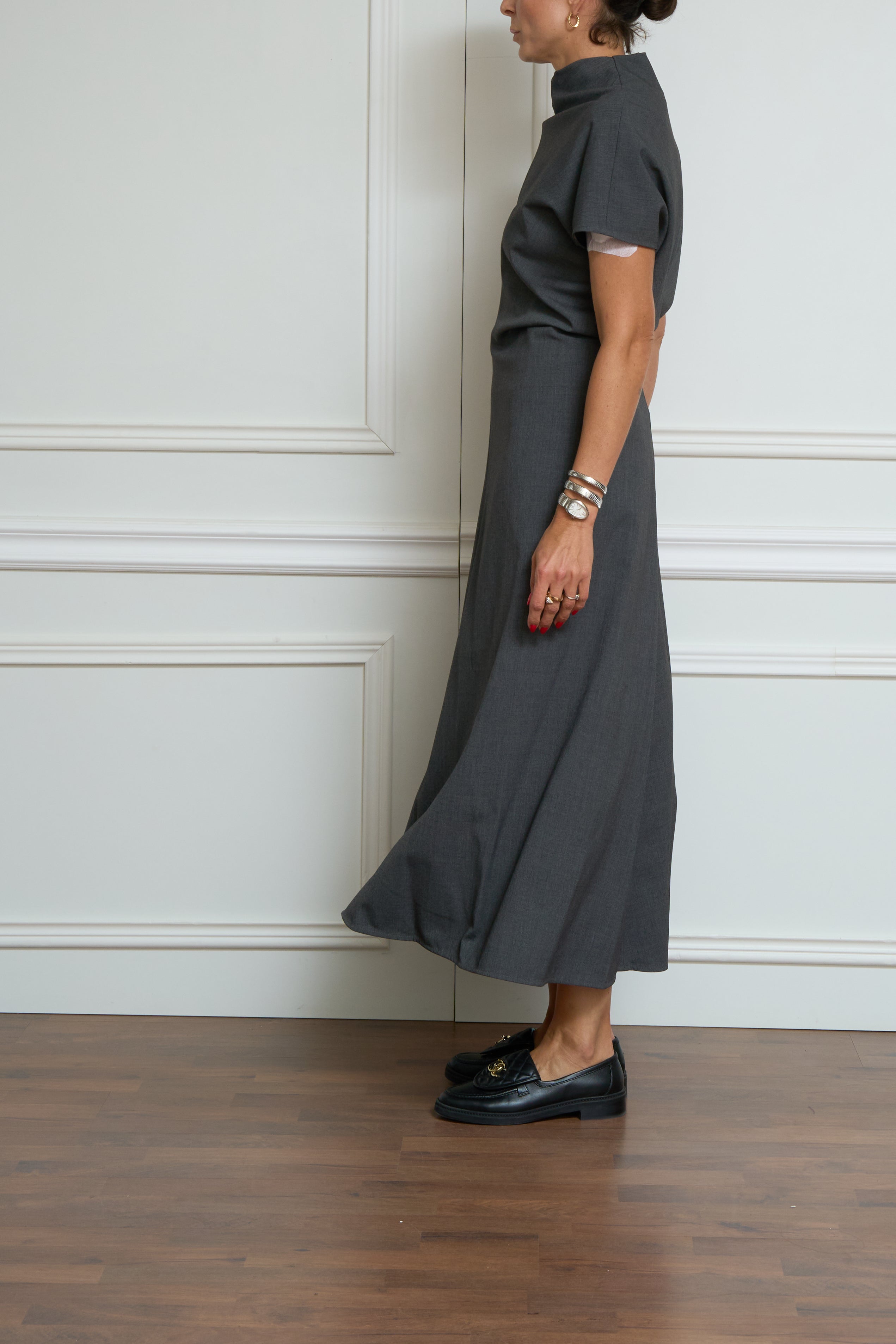 Kleid in anthrazit