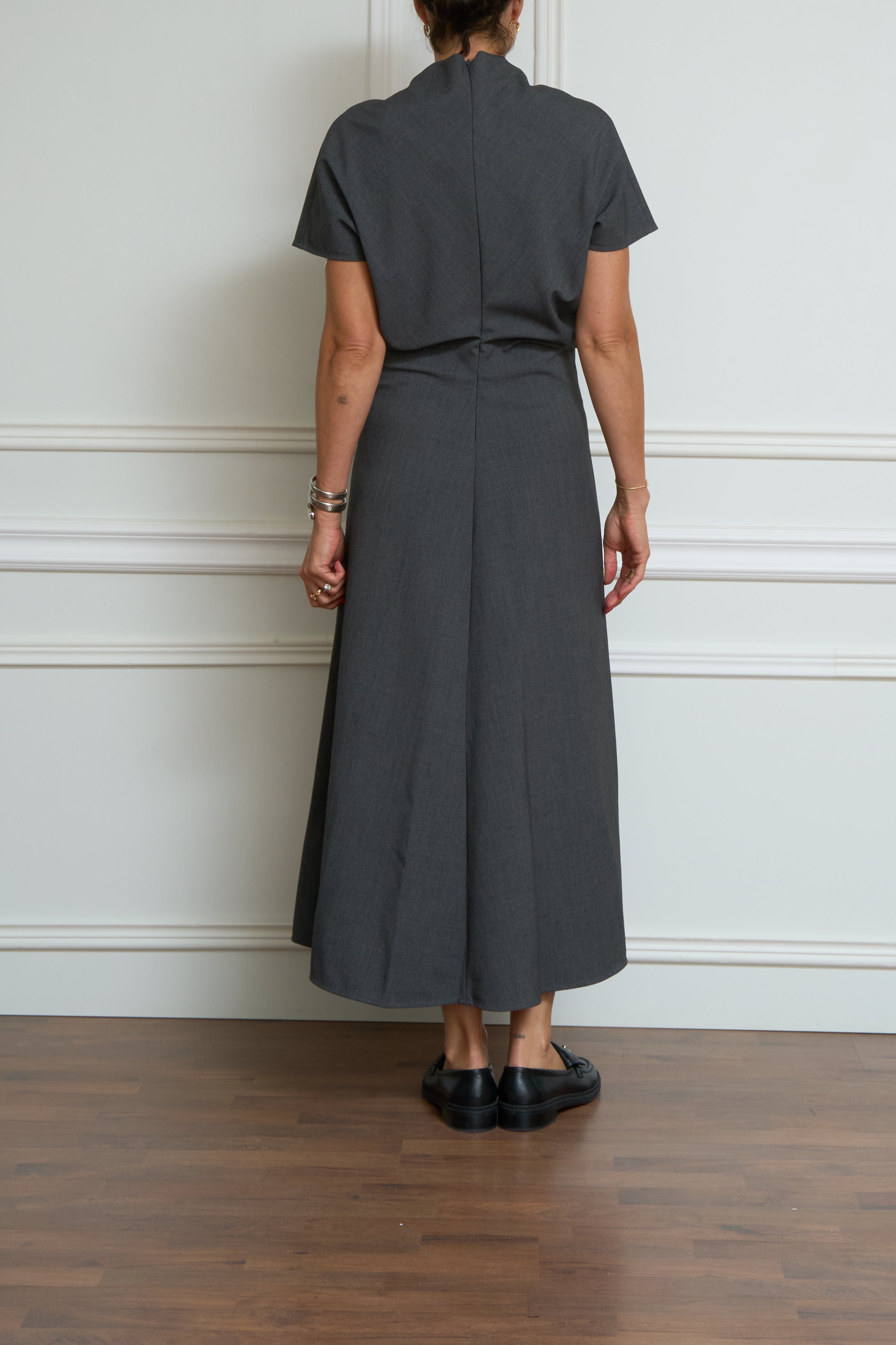 Kleid in anthrazit