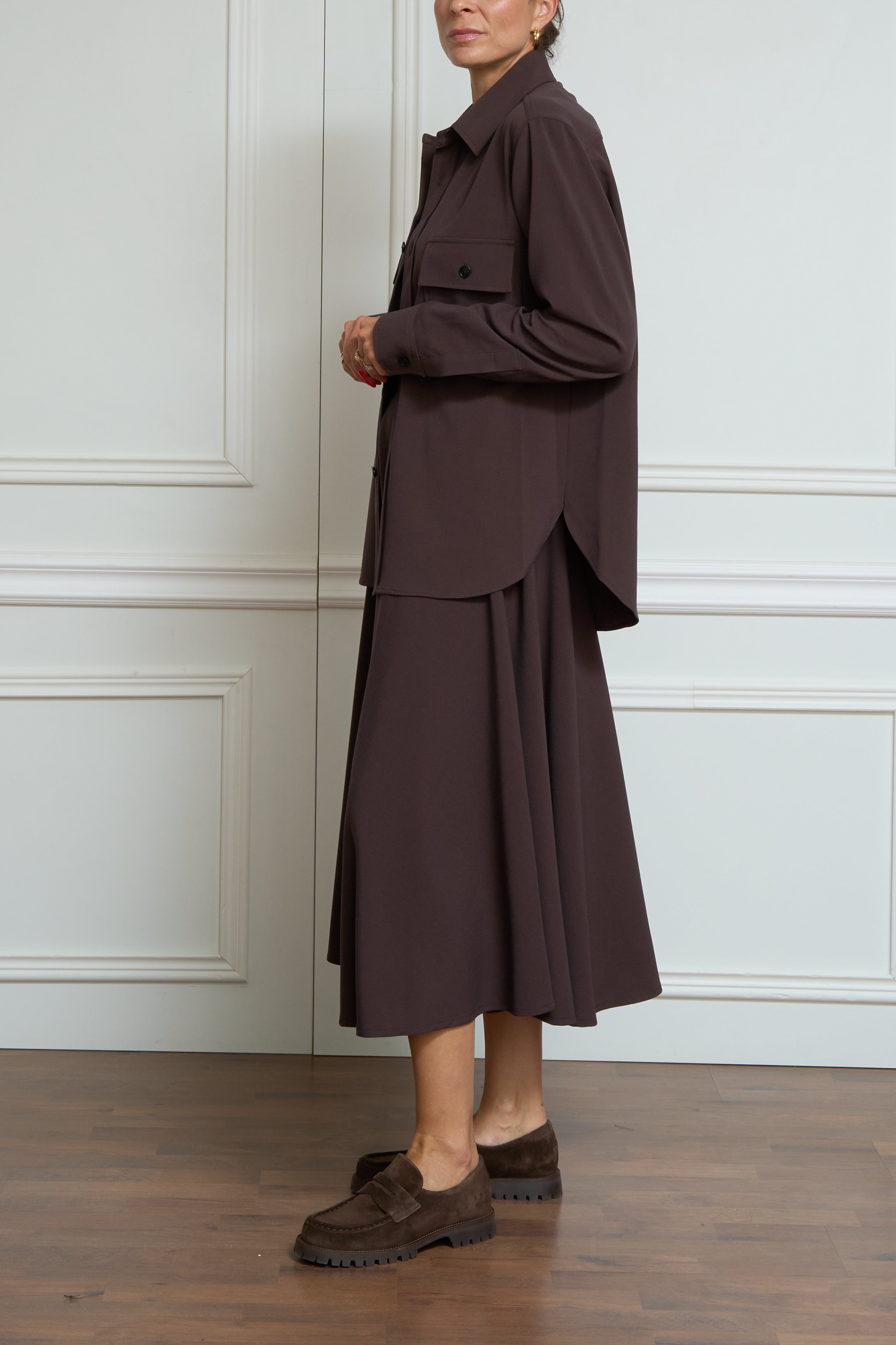 Overshirt in braun