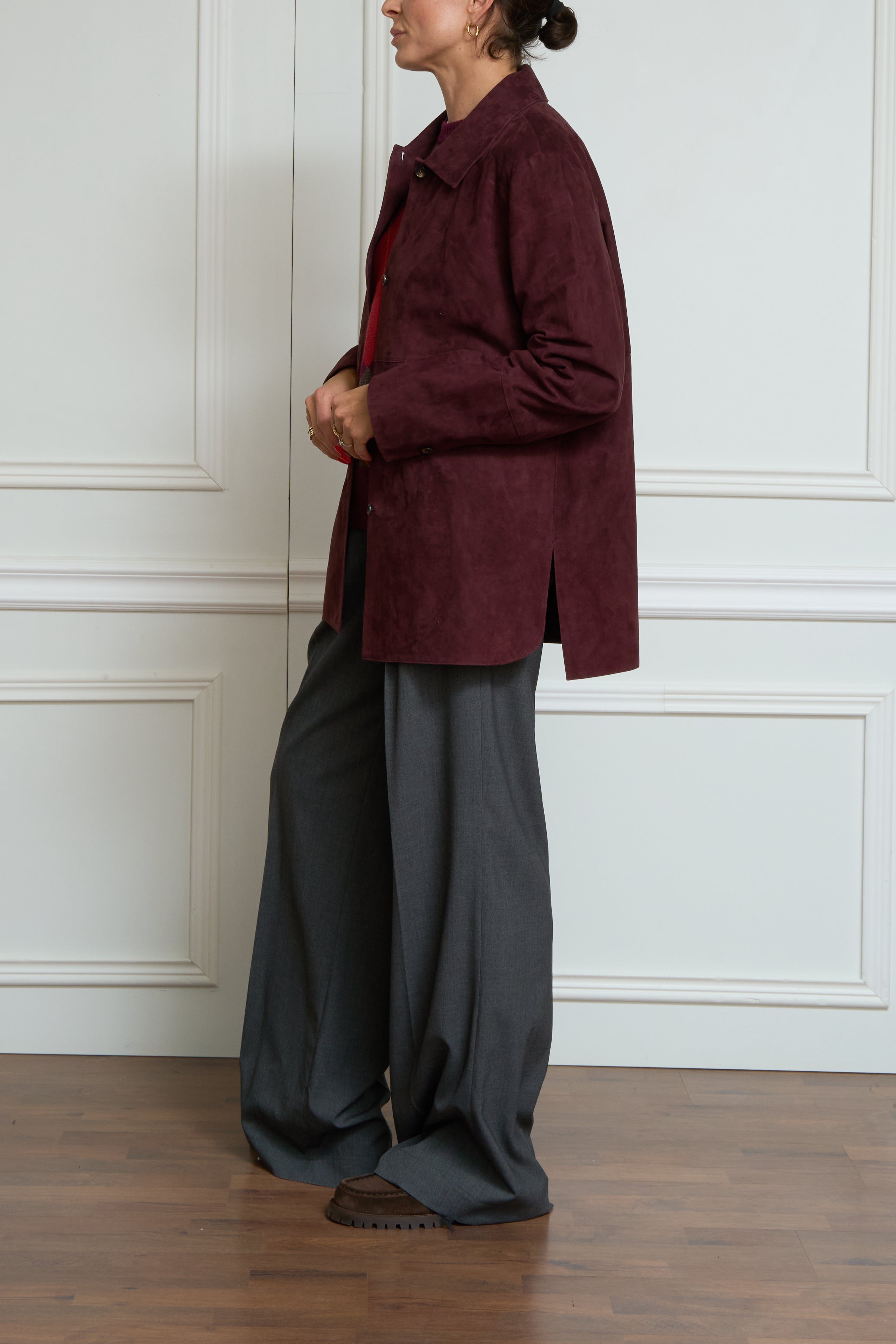 Jacke 'Gocce' in bordeaux