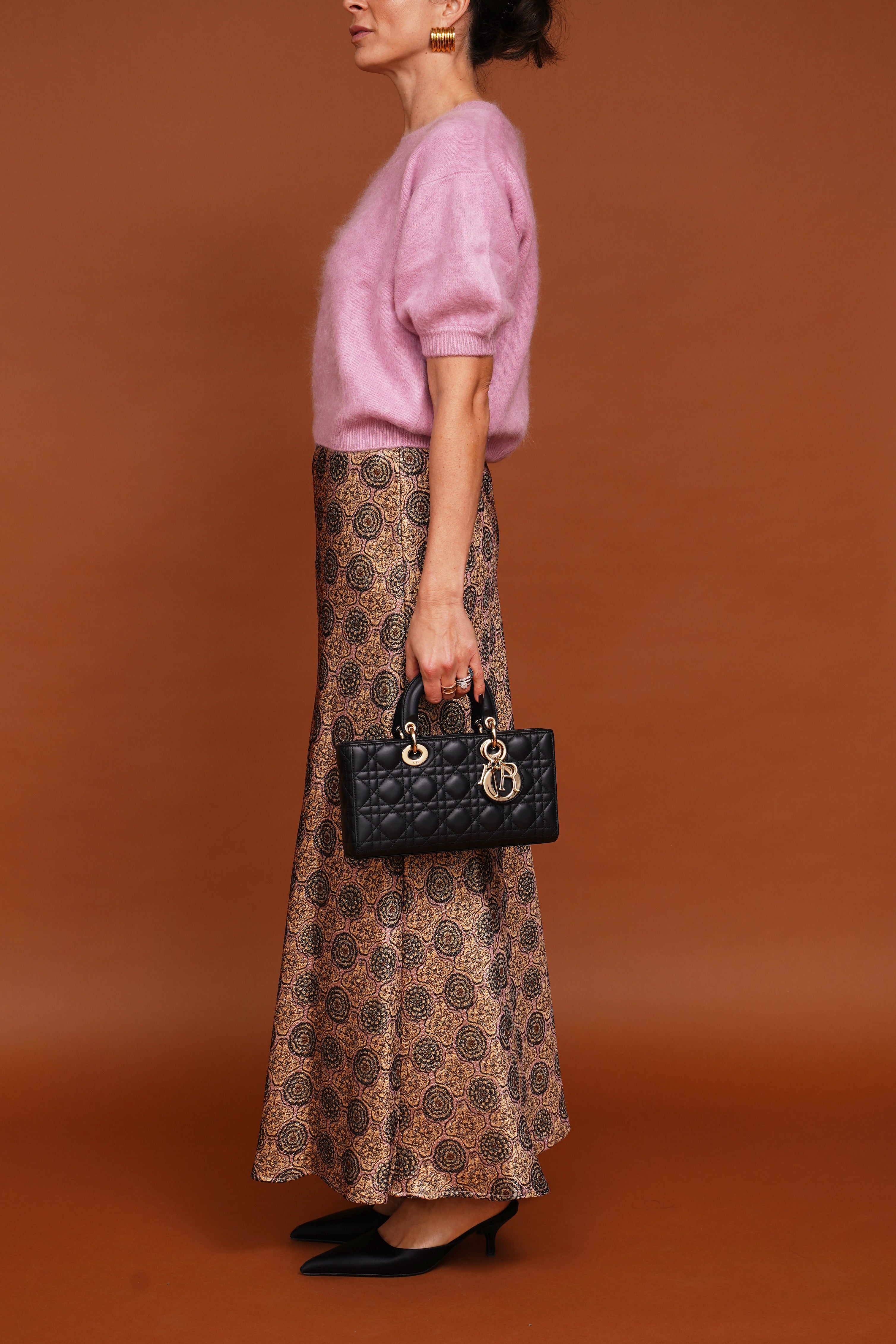 Kaschmir-Kurzarmpullover 'Juniper' in rosa