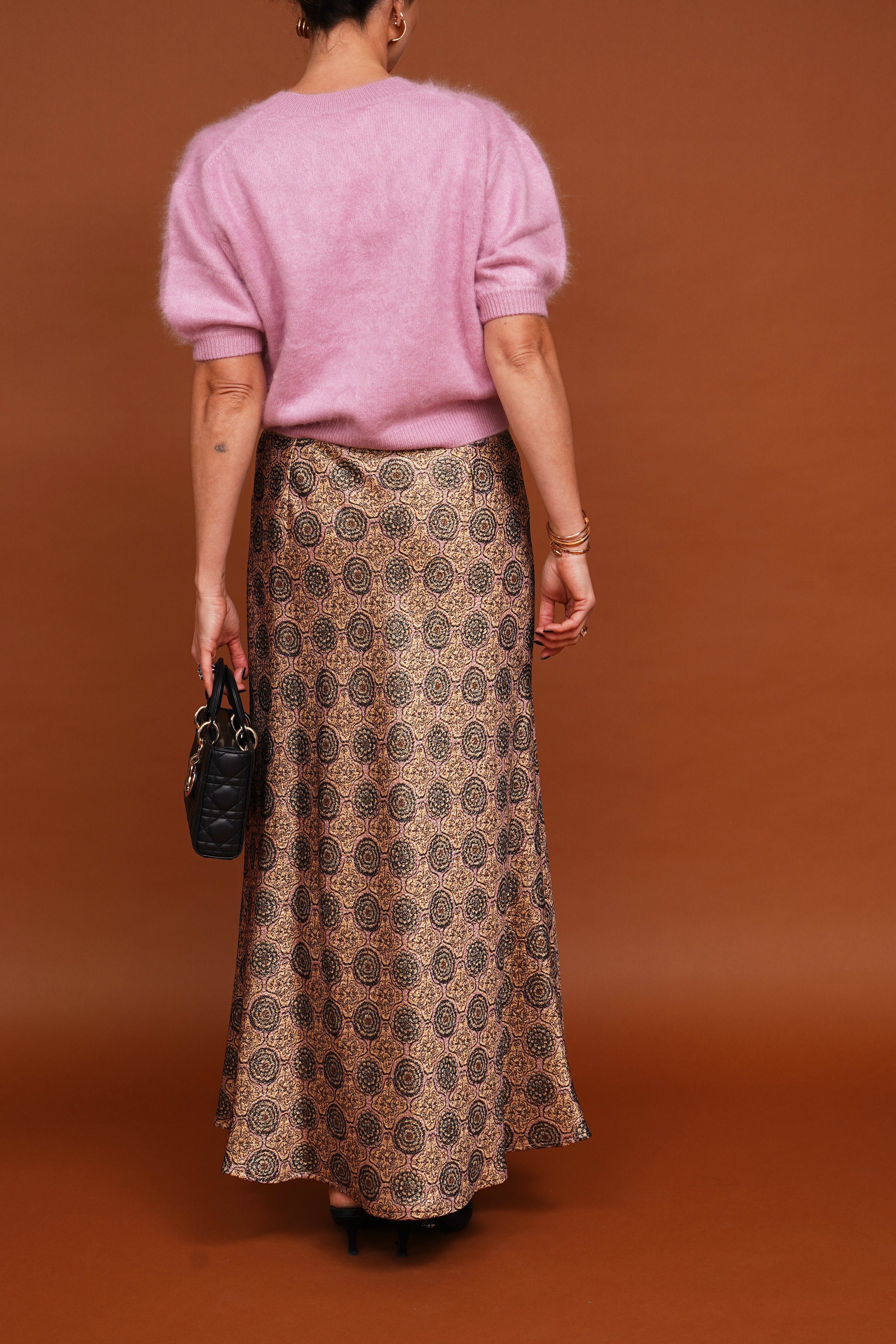 Kaschmir-Kurzarmpullover 'Juniper' in rosa