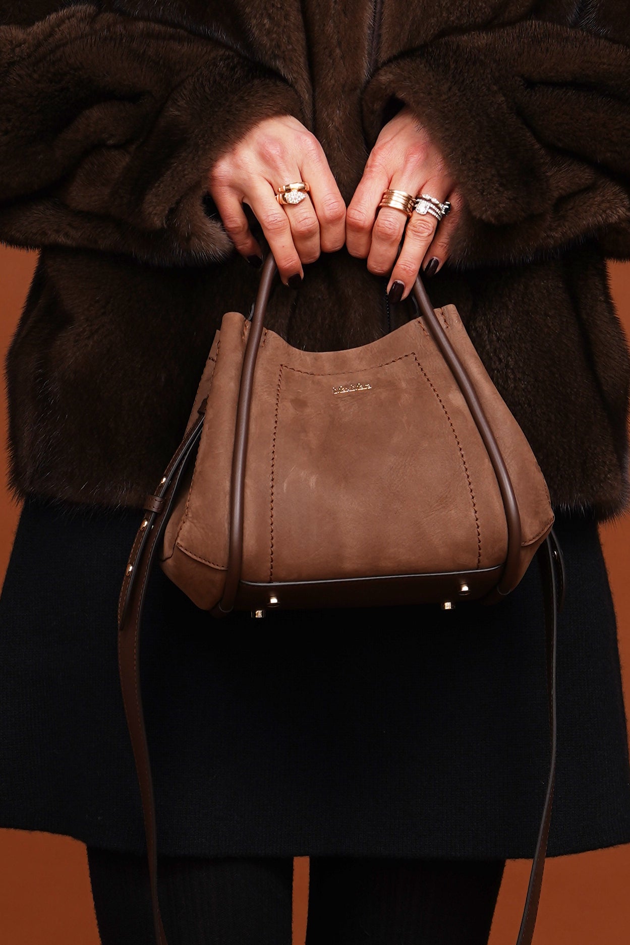 Tasche 'Marine' extra small in braun