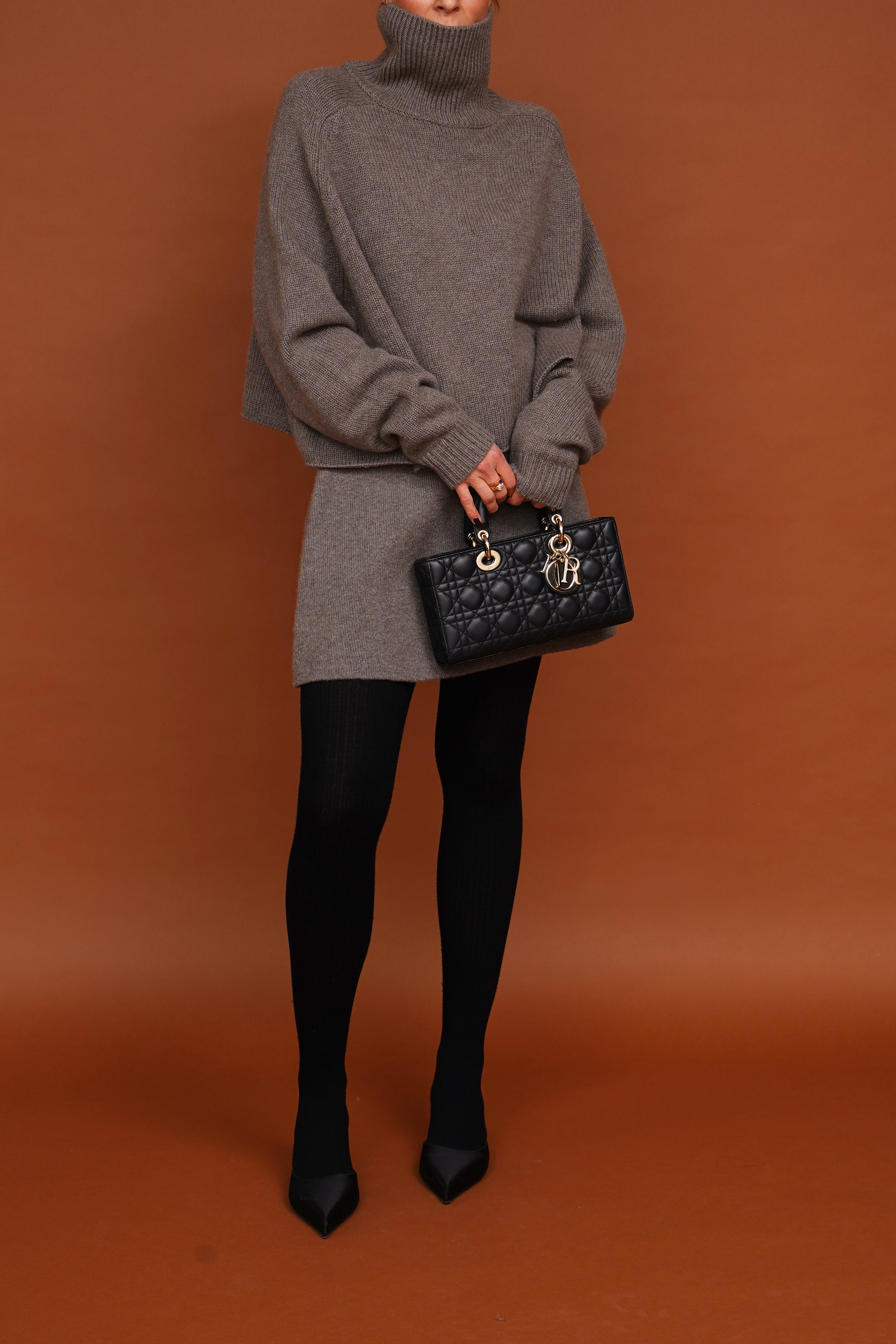 Kaschmir-Rollkragenpullover 'Cathie' in taupe