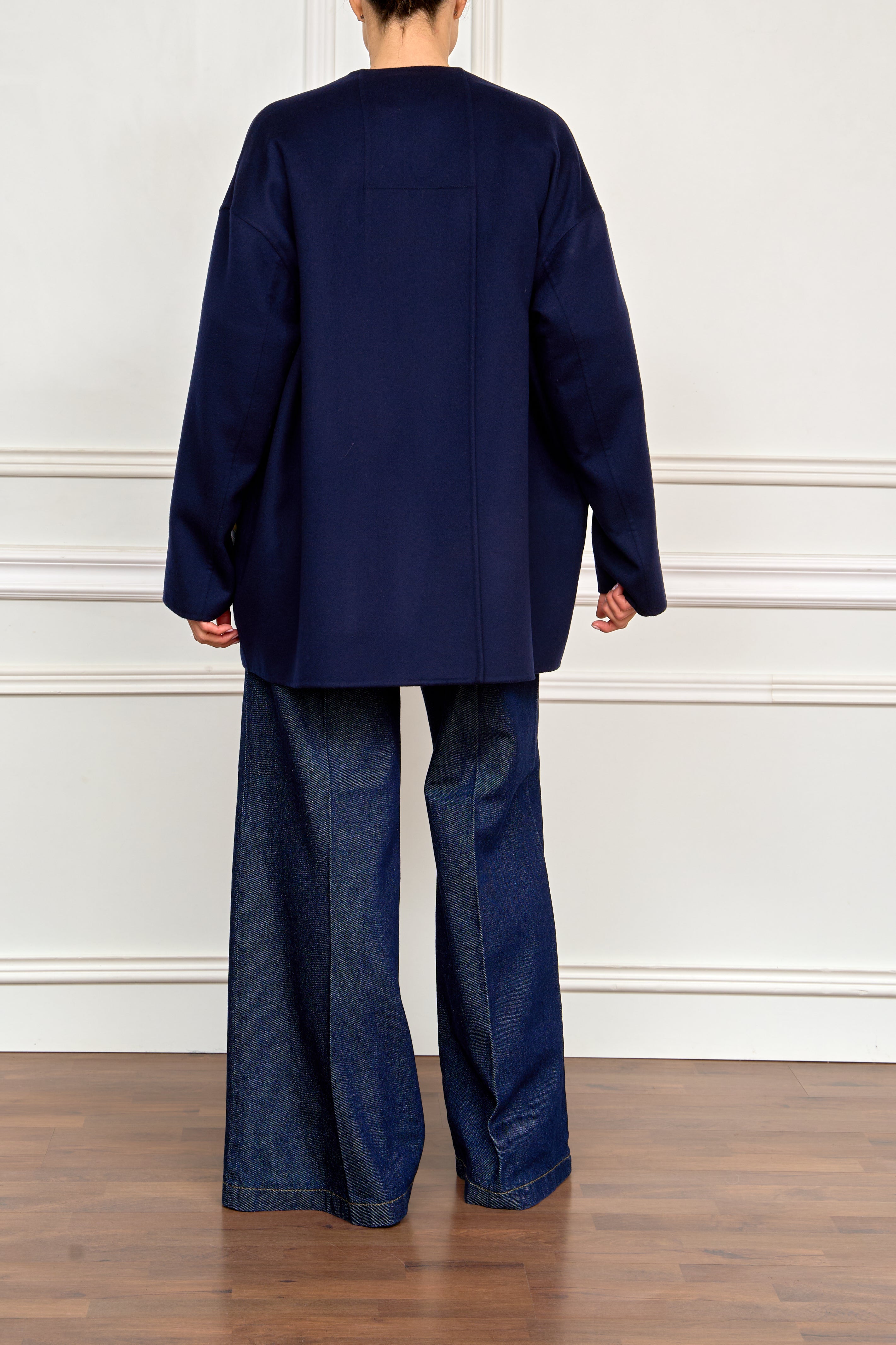 Doubleface-Jacke in blau