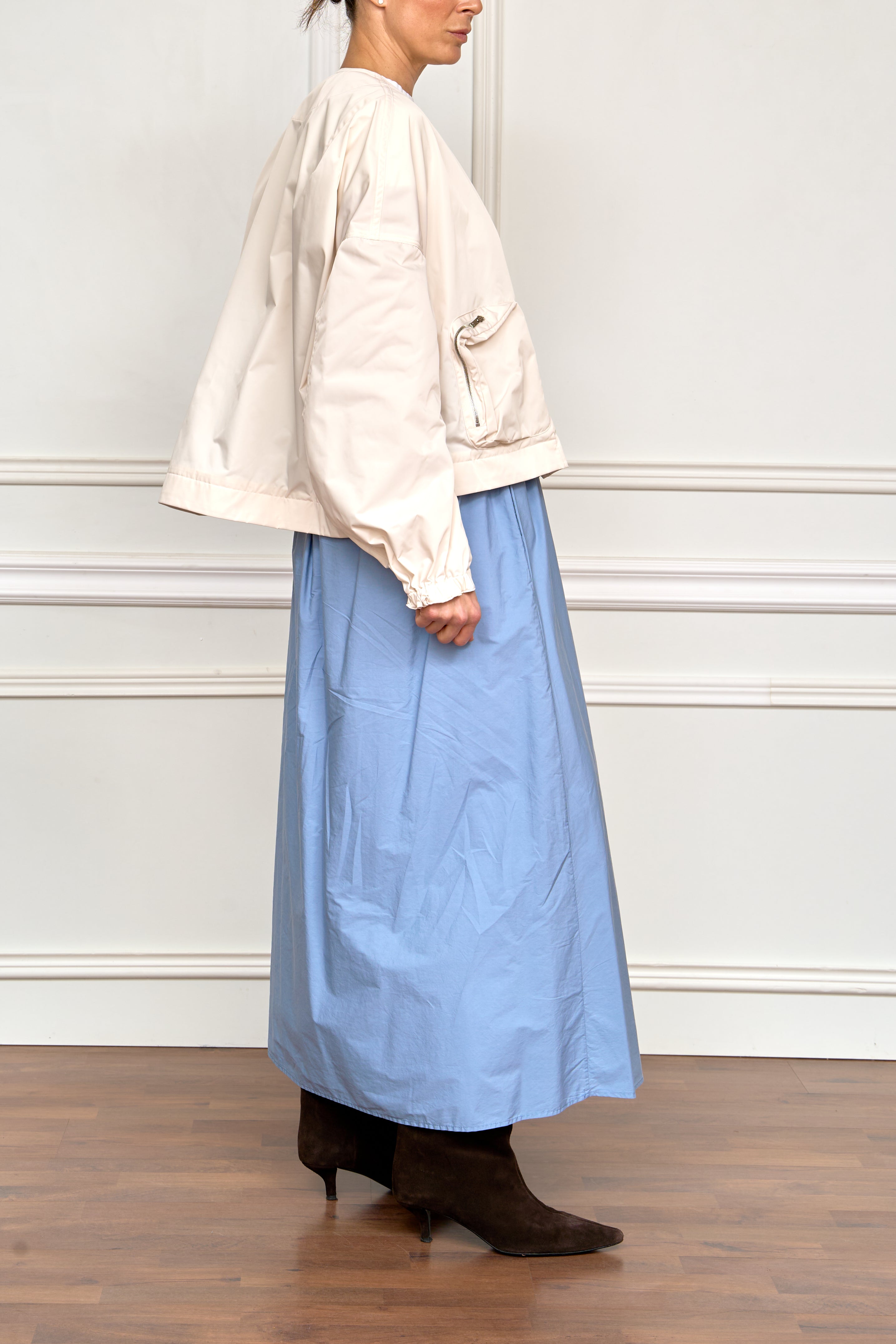 Bomberjacke in weiß